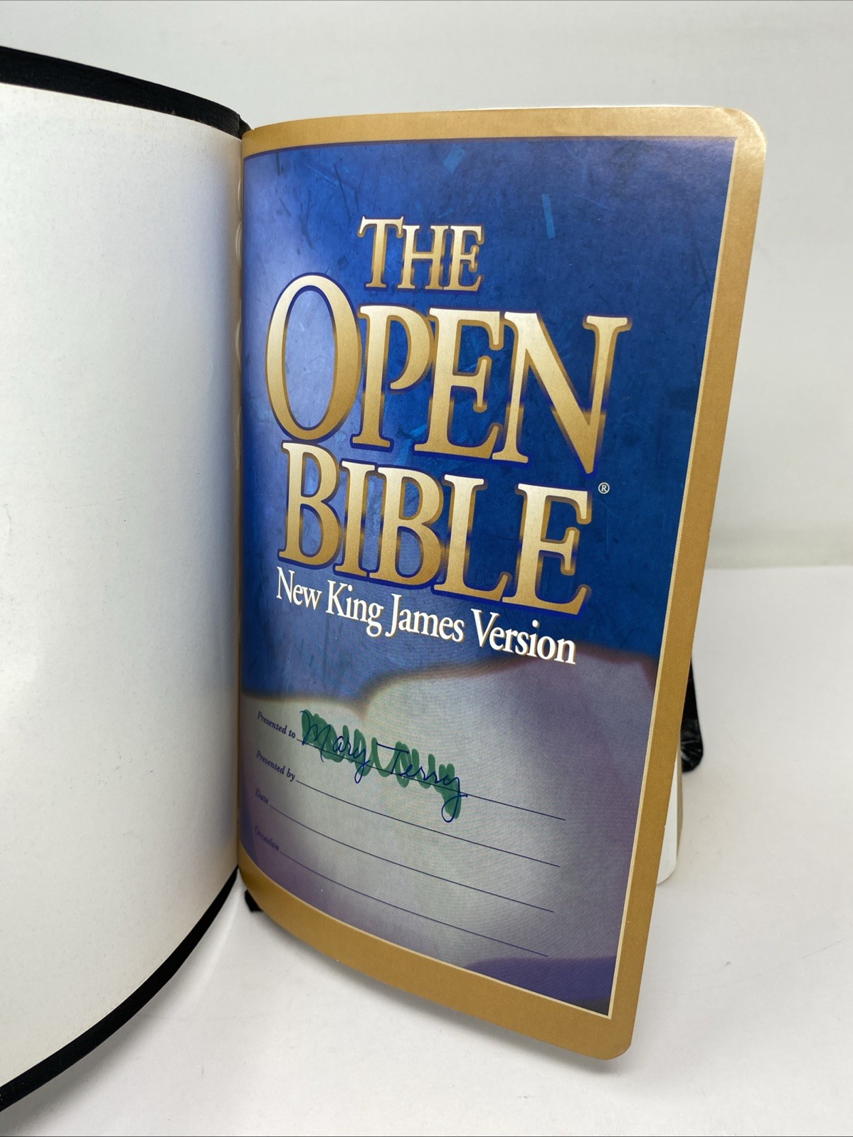 Rare “Oracles of God” Special Edition NKJV Open Bible Christian Ed Thumb Indexed