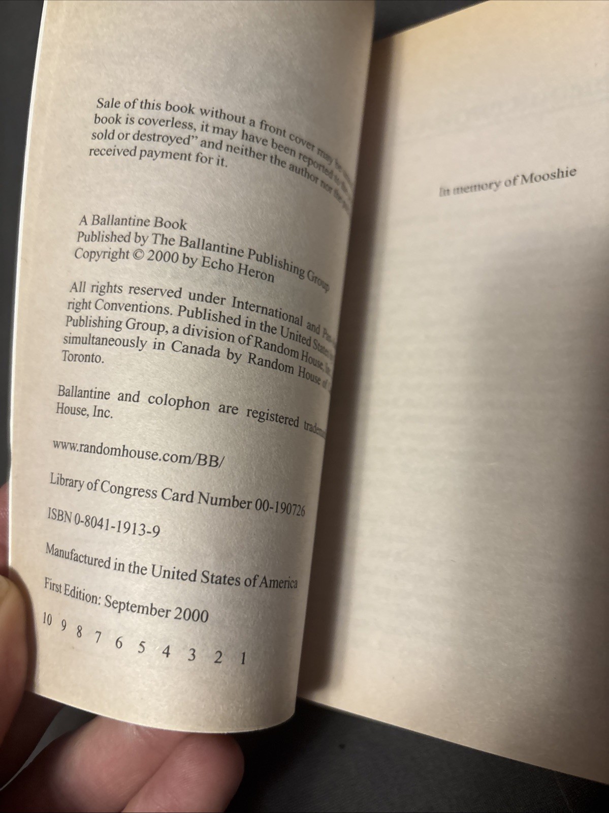 Fatal Diagnosis by Echo Heron (1st Edition, 1st Printing, 2000)