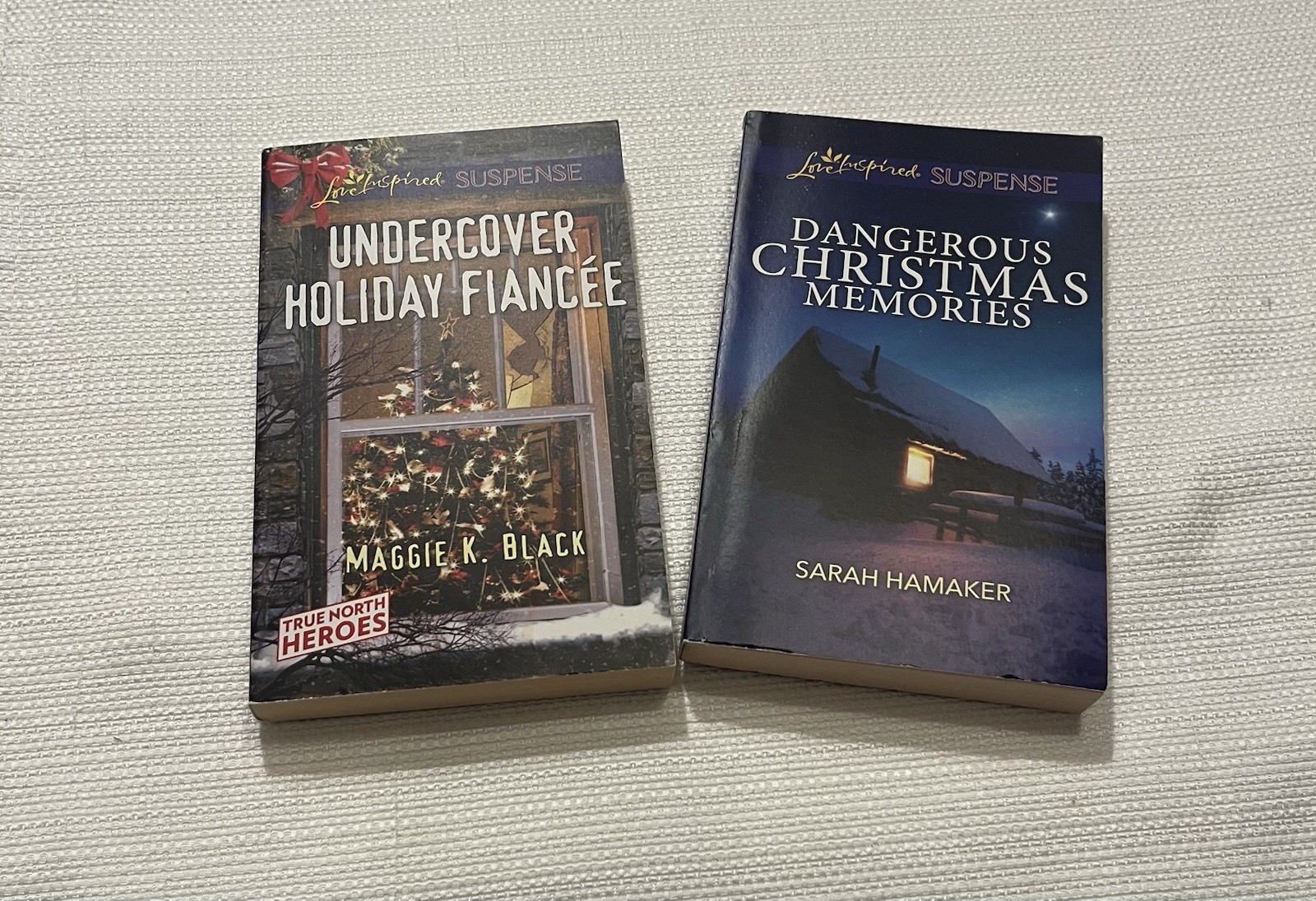 Lot of 7 Love Inspired Suspense Paperback Books Inspirational Christmas & K-9