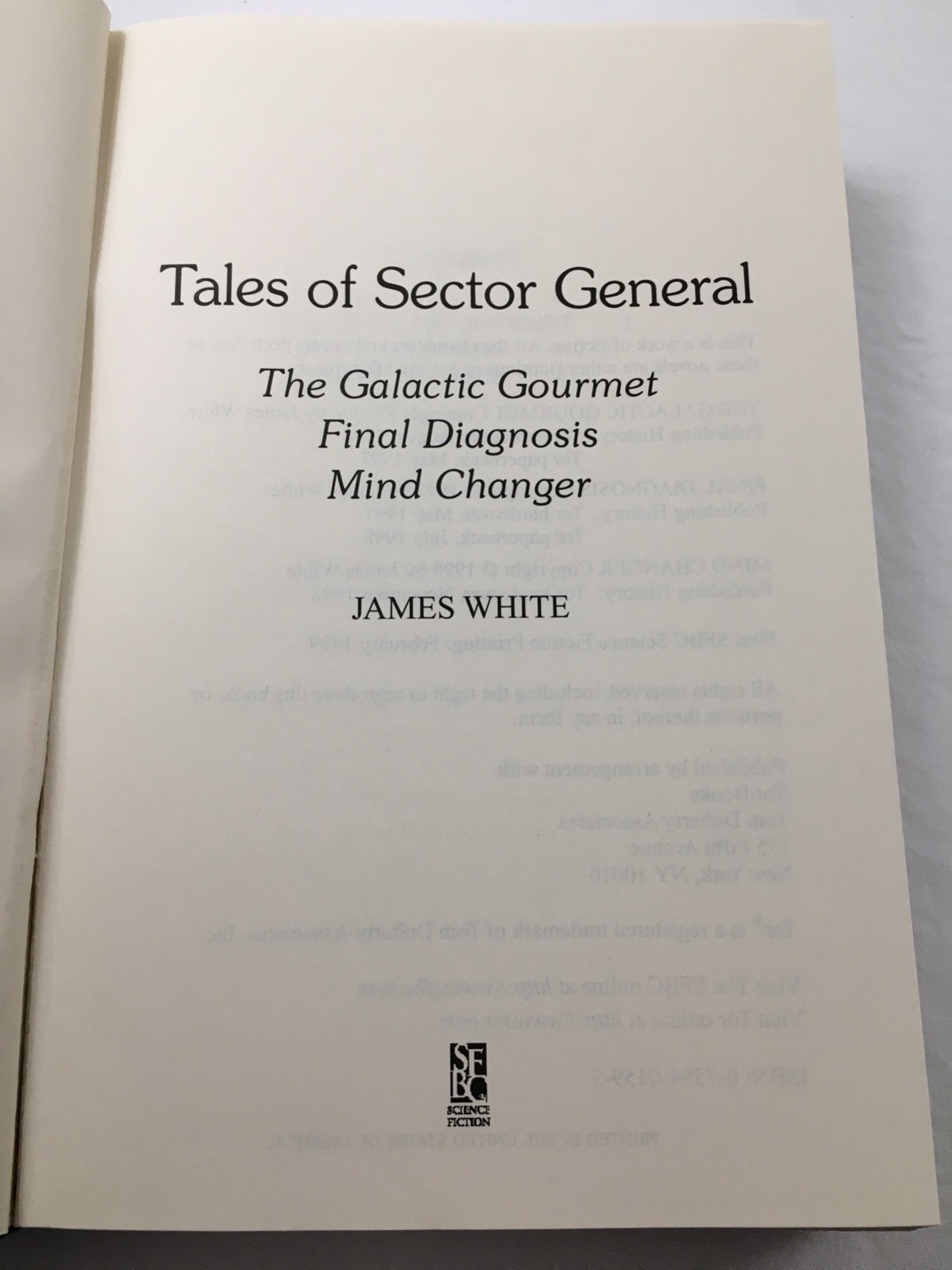 SECTOR GENERAL HC LOT James White HARDCOVER ALIEN EMERGENCIES SCI-FI OMNIBUS