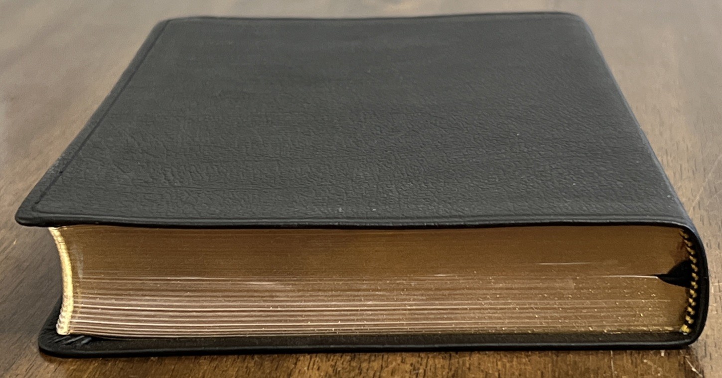 ESV Large Print Thinline Bible (Black Genuine Leather)