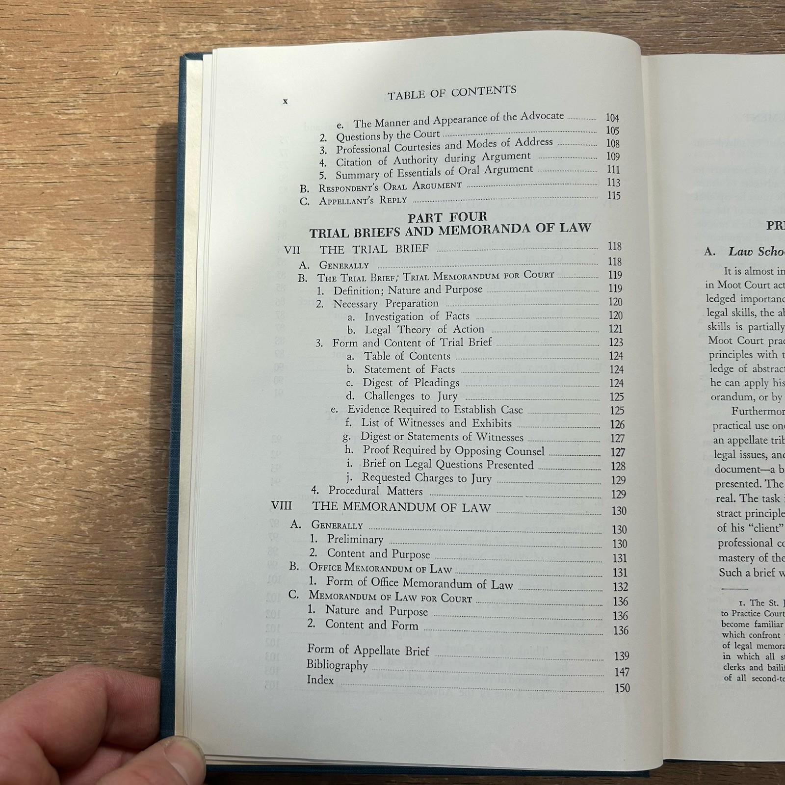 BRIEF WRITING AND ORAL ARGUMENT By Edward Domenic Re 1951 1st Edition Hardcover