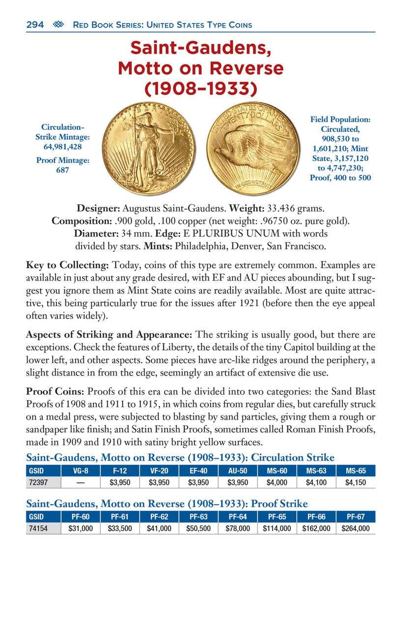 Red Book Series United States Type Coins, 4th Ed – History, Values, Collecting