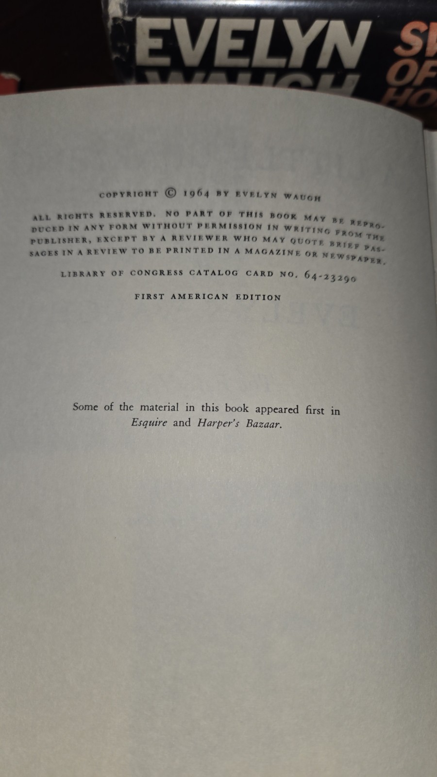 Lot 4 Evelyn Waugh Books HC Sword of Honor Unconditional Surrender Men At Arms