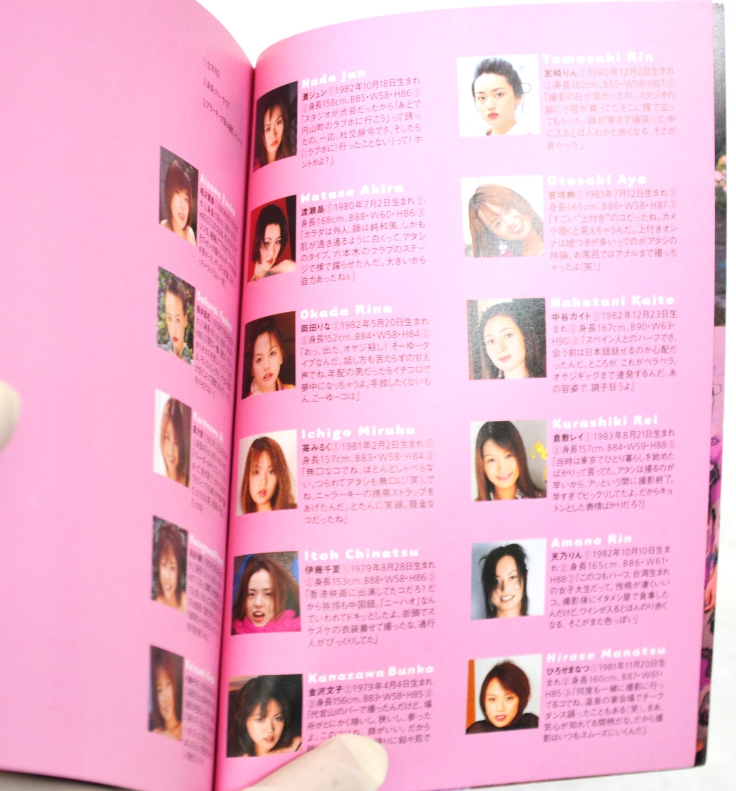 Nobuyoshi Araki photo book nude photographs 17 Idols 14.8×10.4cm 148P 1ED Obi