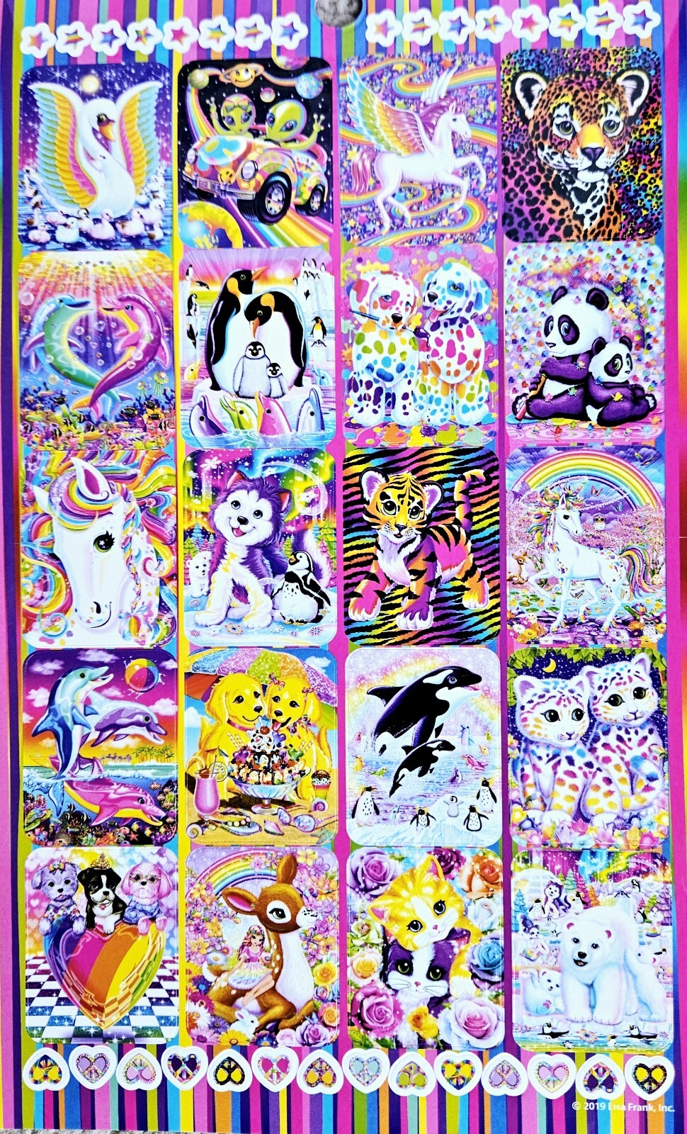 Lisa Frank Ultimate Gift Set Jumbo Coloring & Activity Books Plus 600+ stickers!