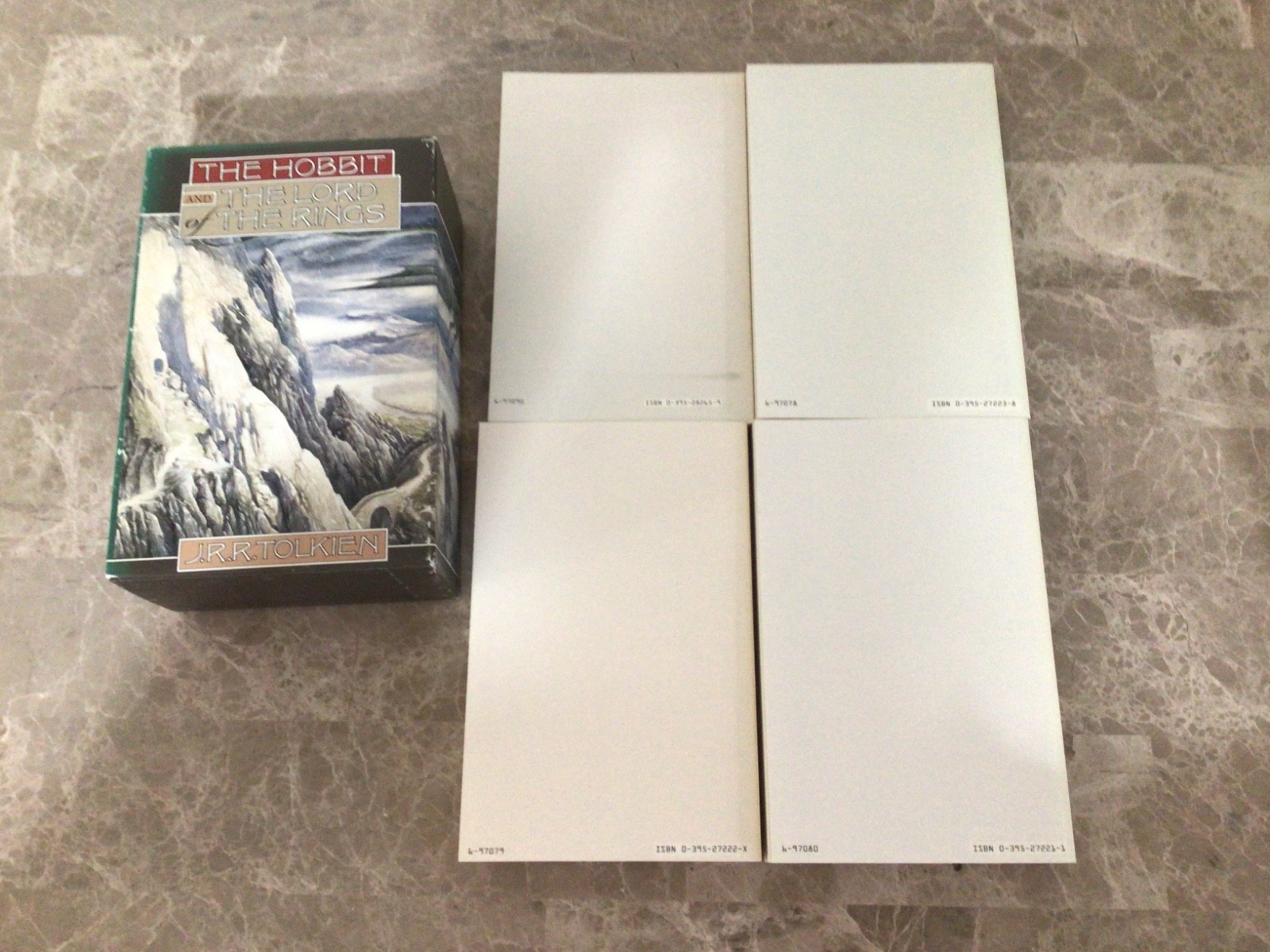 The Hobbit And The Lord Of The Rings By J.R.R. Tolkien Boxed Books Set Of 4