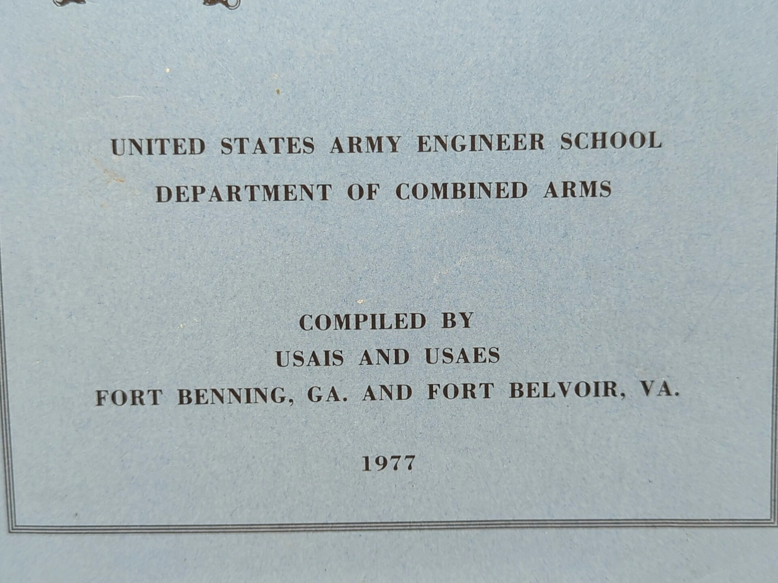 U.S. Army WEAPONS HANDBOOK By USAES Engineer School Fort Benning / Belvoir 1977
