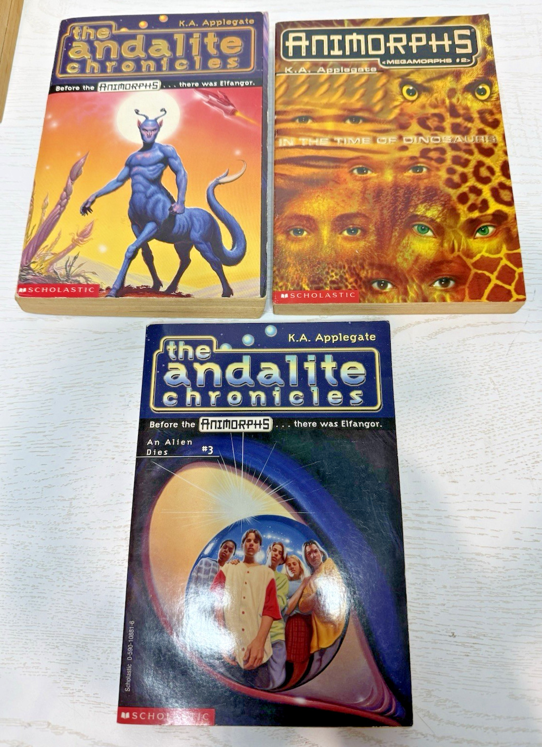 22 PC ANIMORPHS MEGAMORPHS ANDALITE CHRONICLES PAPERBACK BOOKS LOT APPLEGATE (K)