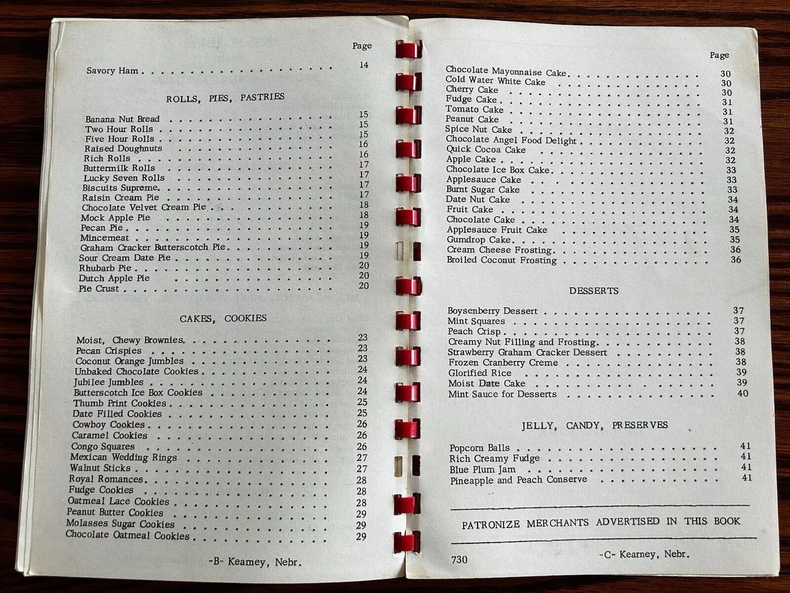 1957 Epsilon Sigma Alpha ESA Sorority Cook Book Kearney Nebraska Vintage