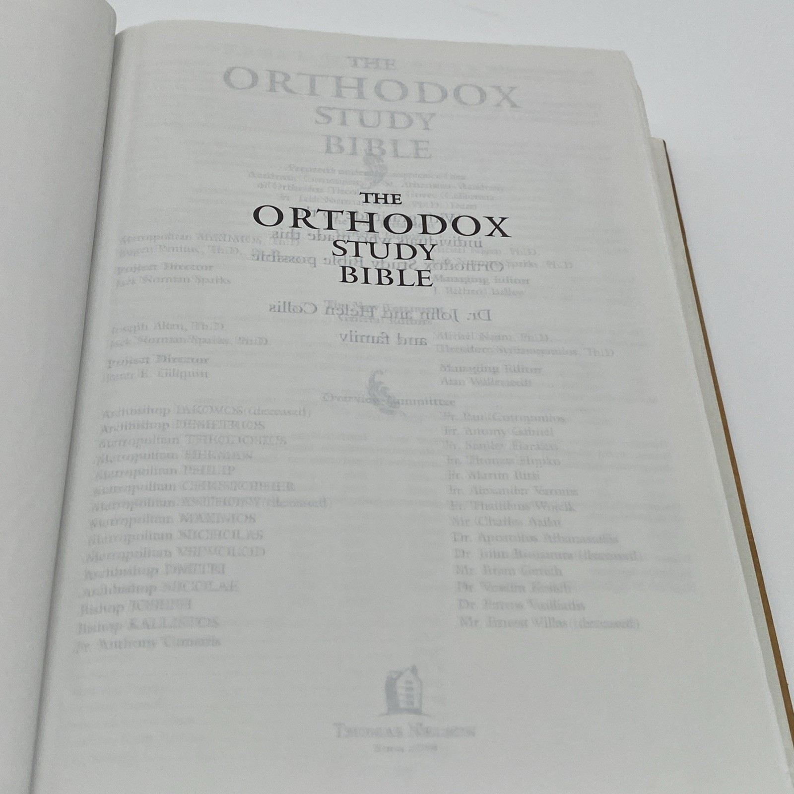 The Orthodox Study Bible, Hardcover: Ancient Christianity Speaks to Todays World