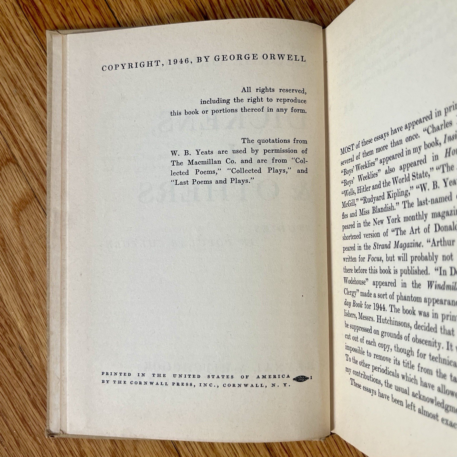 Dickens, Dali & Others, George Orwell 1946 First Edition Hardcover