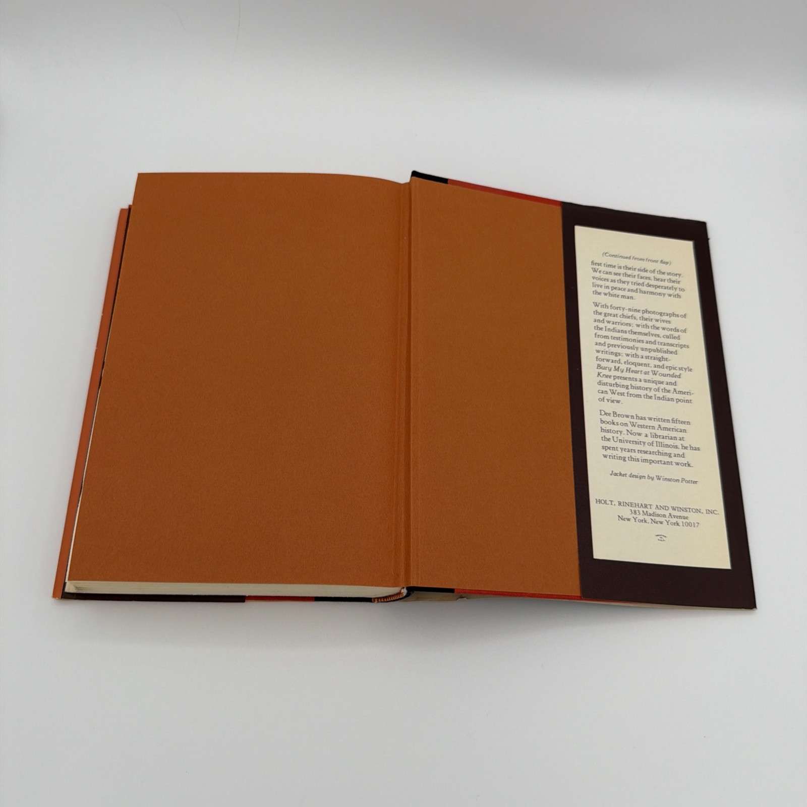 Dee Brown BURY MY HEART AT WOUNDED KNEE 1971 1st Edition, Second Printing