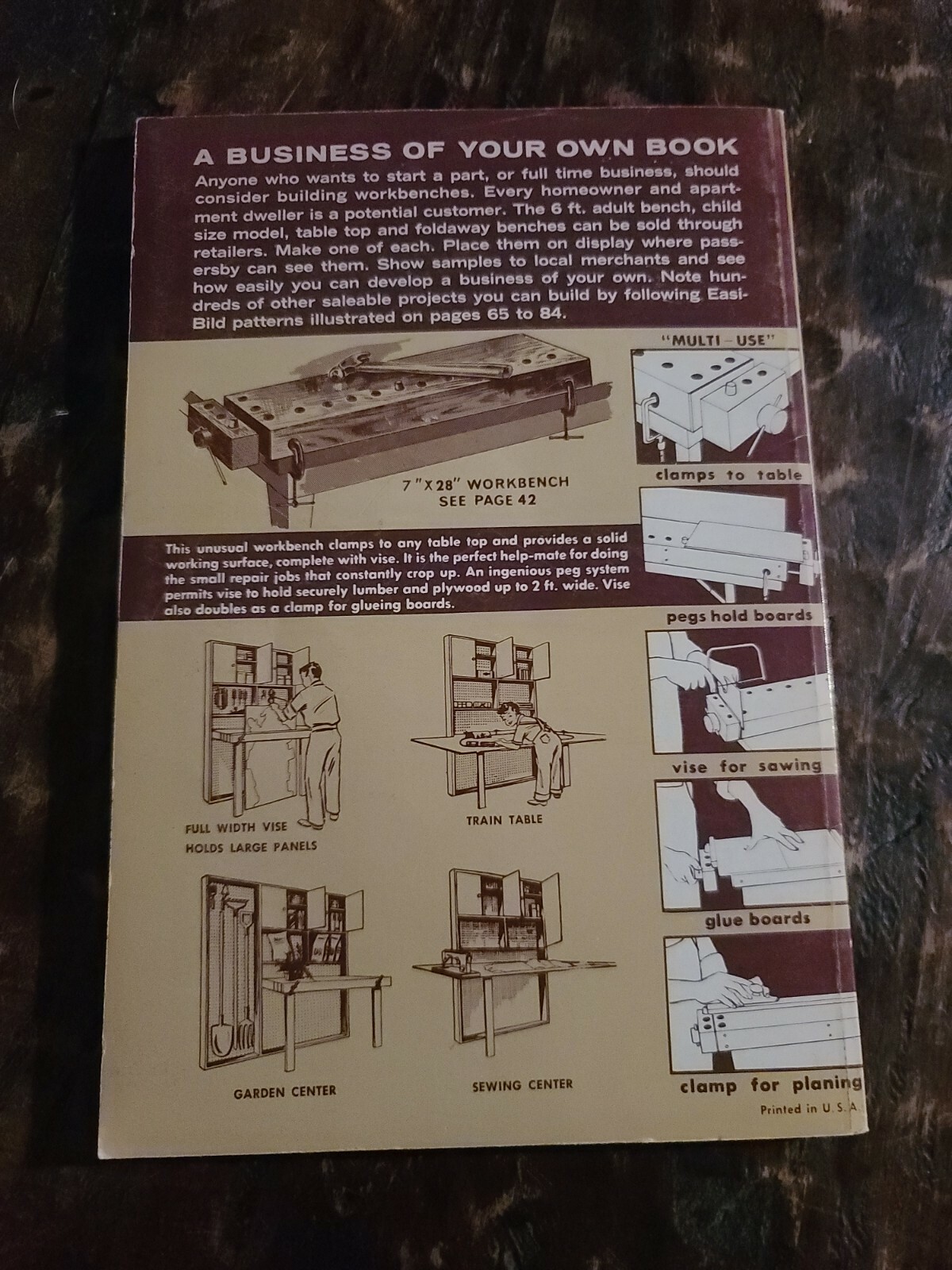 How to Build Workbenches, Sawhorse Tool Chests, And Other Projects 1970