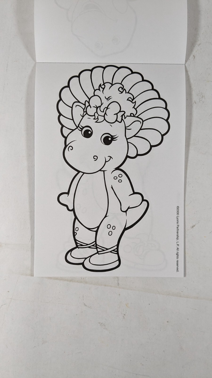 Barney’s Birthday coloring book. 4 books per pack. 4 pages per book New
