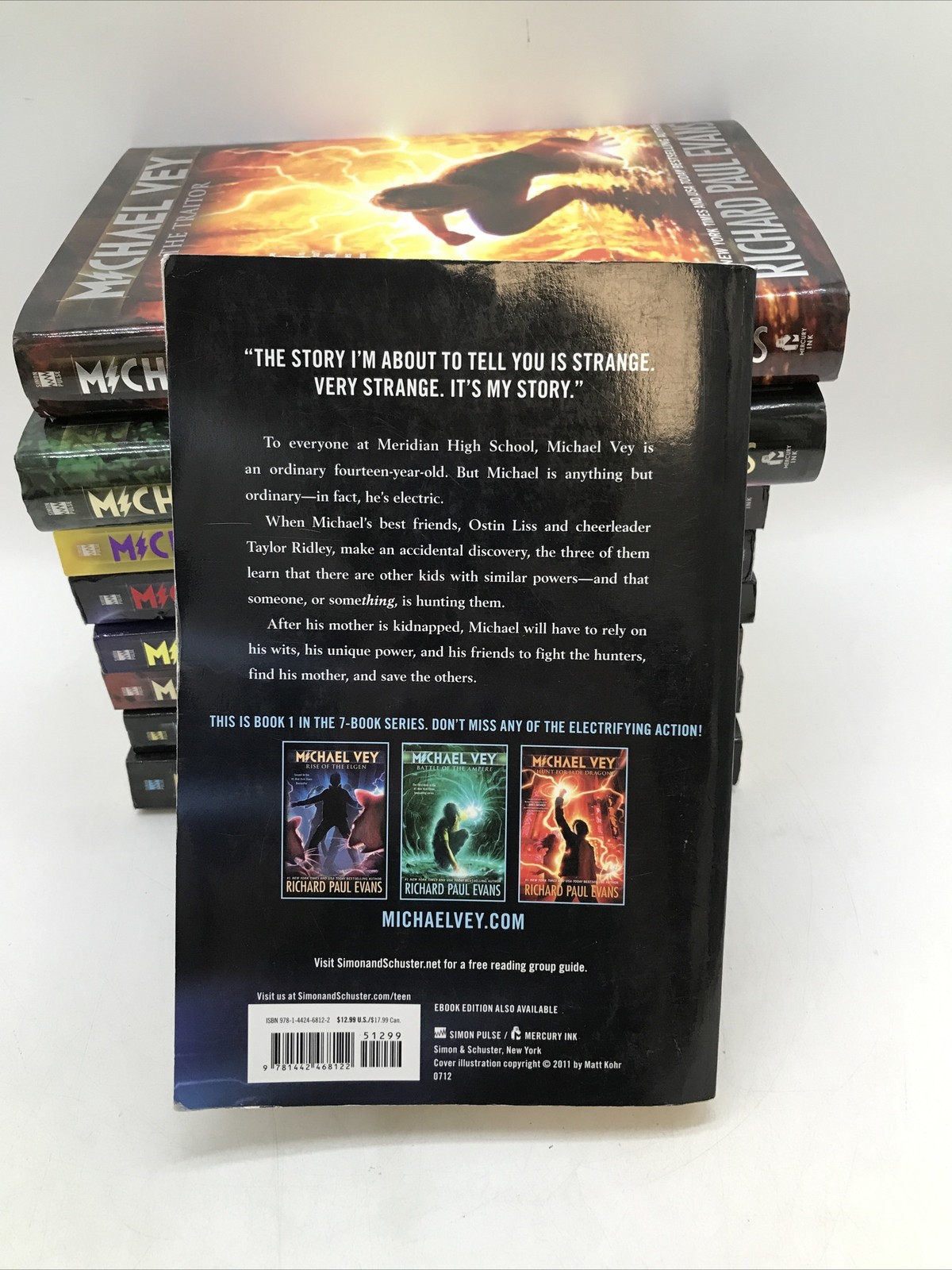 Michael Vey Complete Vols 1-9 Mixed Book Lot – Richard Paul Evans