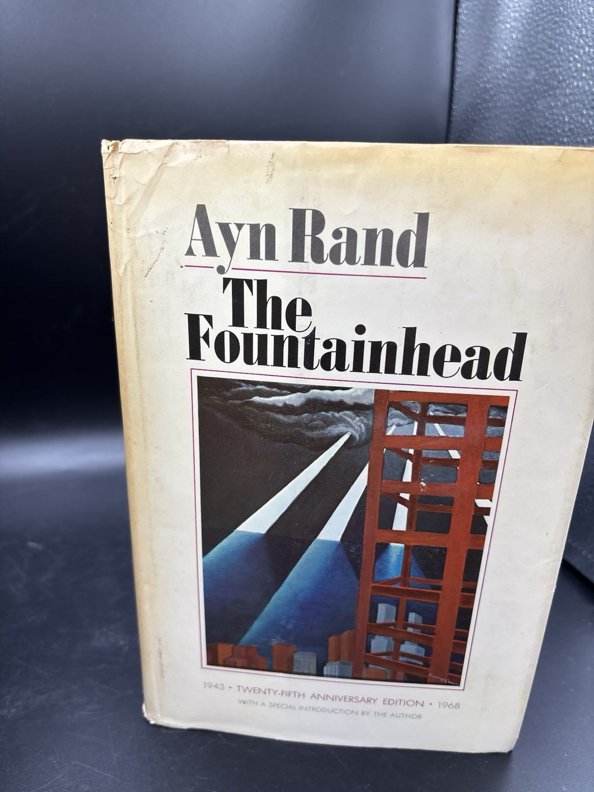 The Fountainhead by Ayn Rand 25th Anniversary Edition 1968 HC ~Intro By Ayn Rand