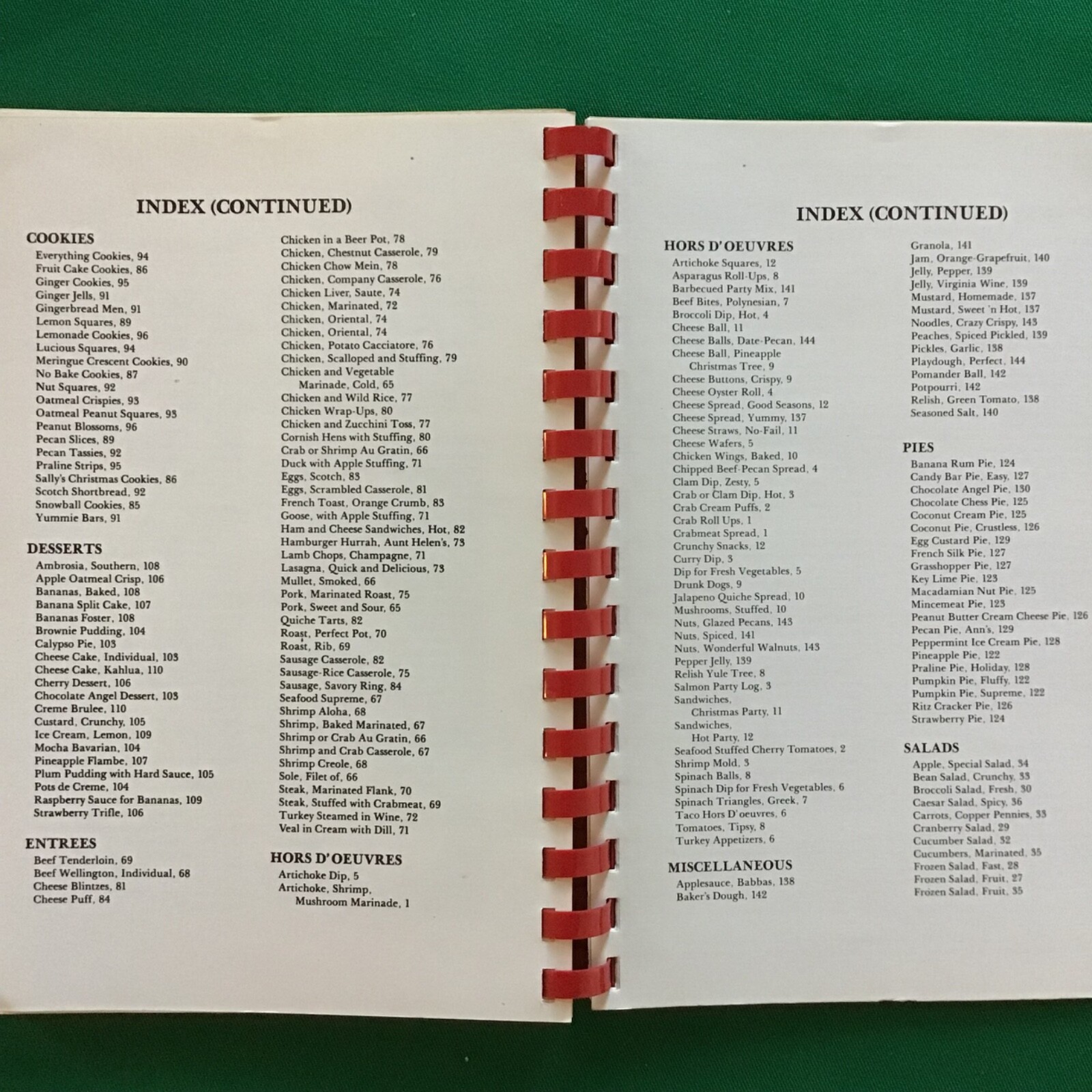 Vtg1978 Spiral Atlanta Family Christmas Cookbook Susan Chrane SEE INDEX PHOTOS