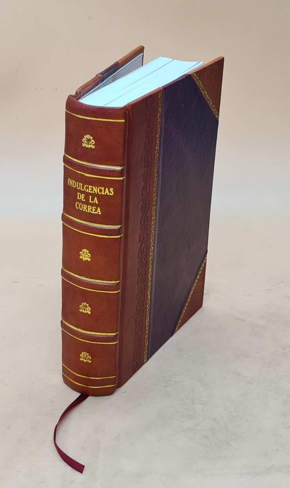 Libro de indulgencias y gracias concedidas por nuestro muy 1585 [Leather Bound]