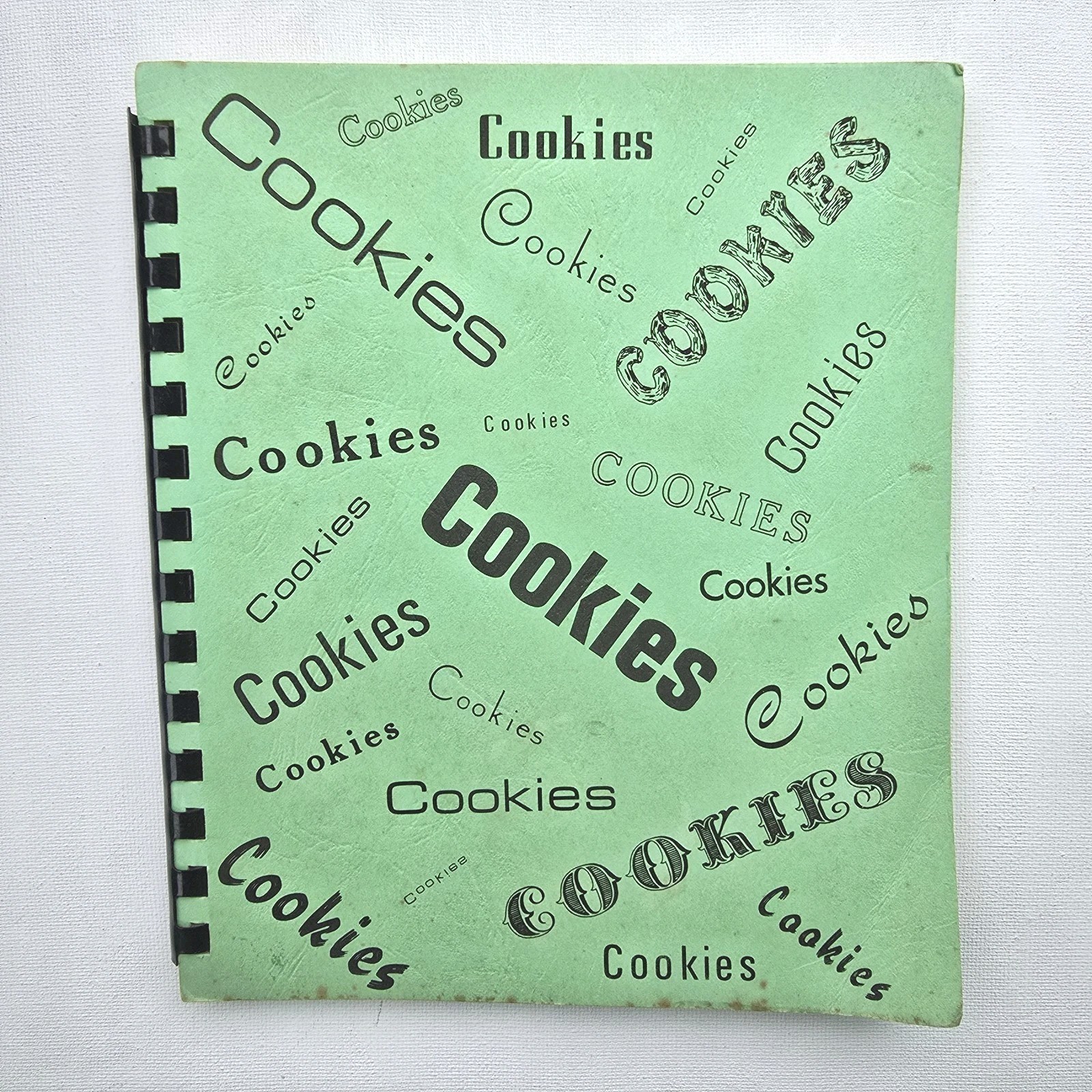 Cookies Vintage Cookbook Iowa Falls Spiral Bound 100 Pages
