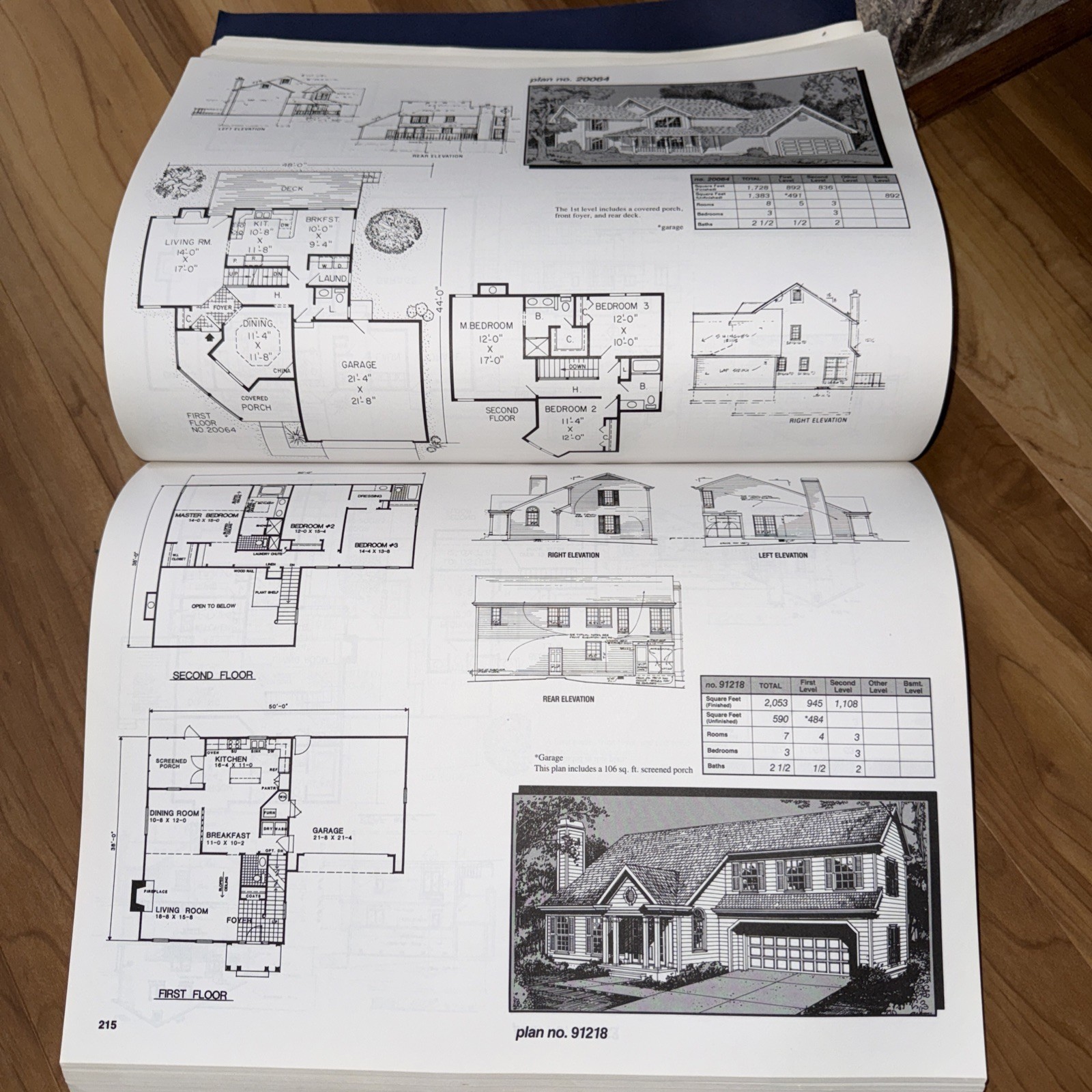 VINTAGE 1987 HOME PLANS PLAN BOOKS By Garlinghouse Company, House Building Book