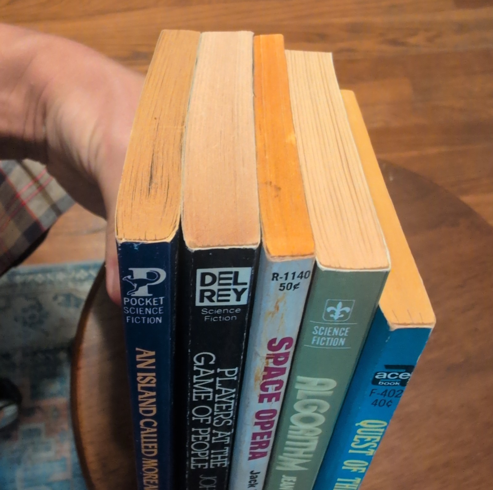 Bargain Book Lot 5 Sci-Fi Paperbacks for $25 Vintage Good Condition