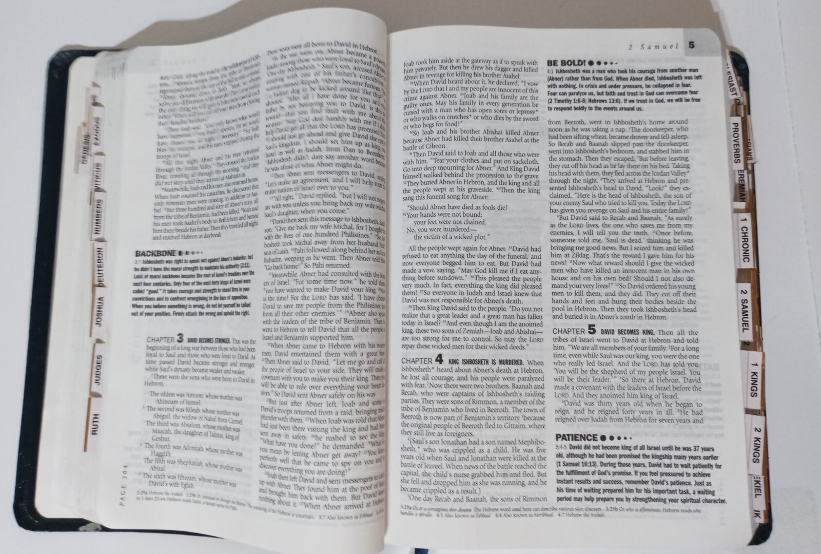NLT Life Application Study Bible Blue Bonded Leather w/Index Tabs Tyndale 1997