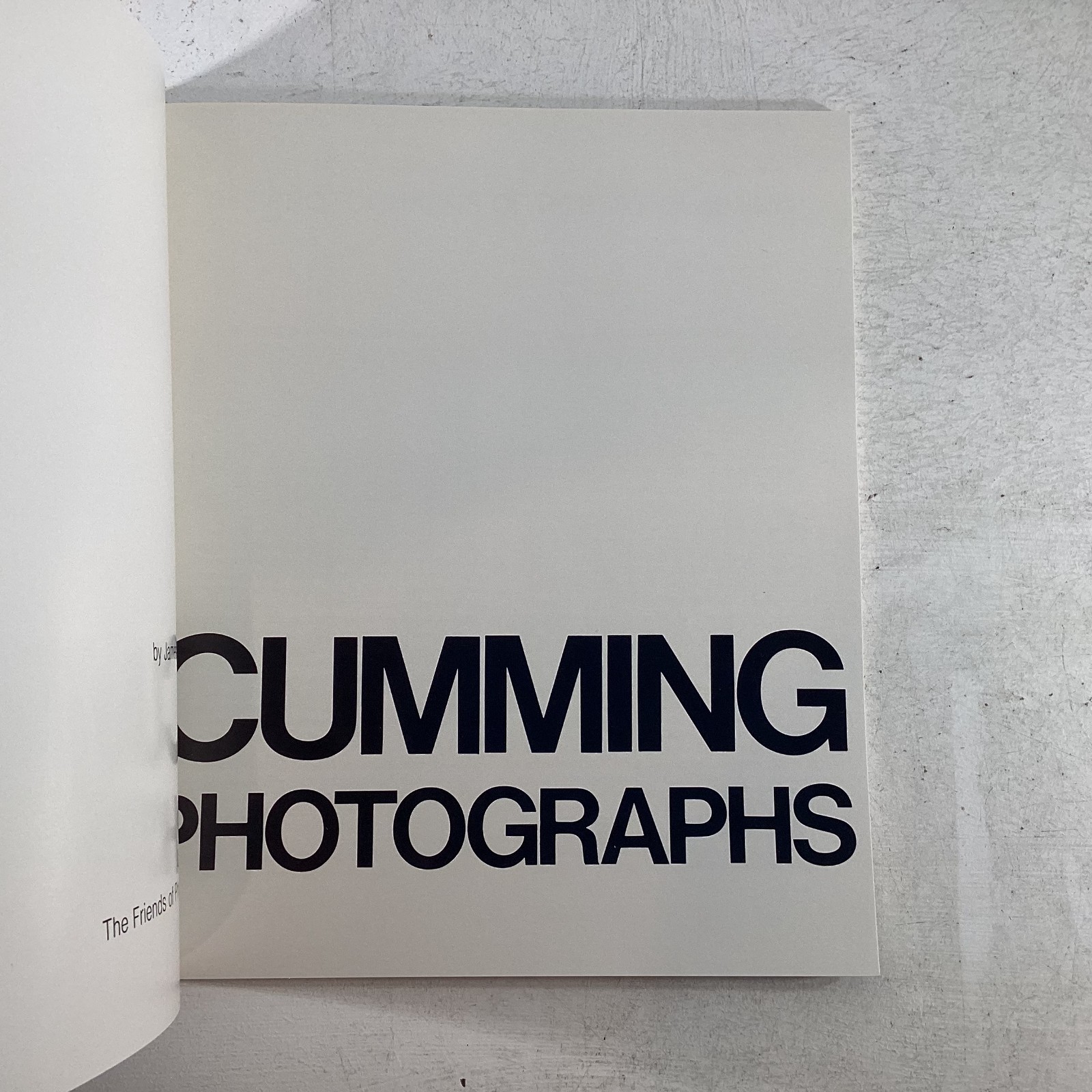 Cumming Photographs Untitled 18 by James Alinder & Robert Cumming – Very Good