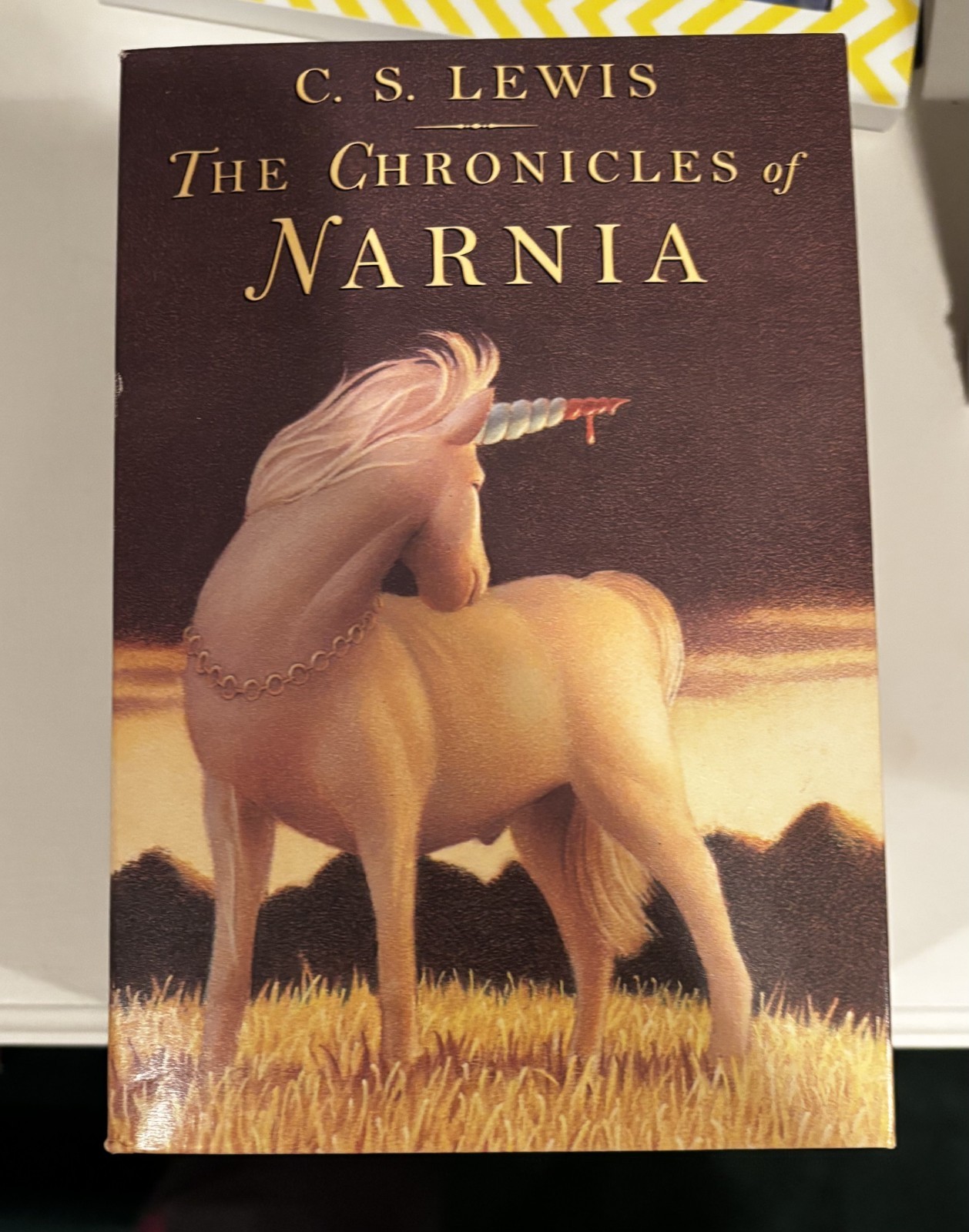CS Lewis The Chronicles of Narnia 7 Book Box Set Illustrated Pauline Baynes
