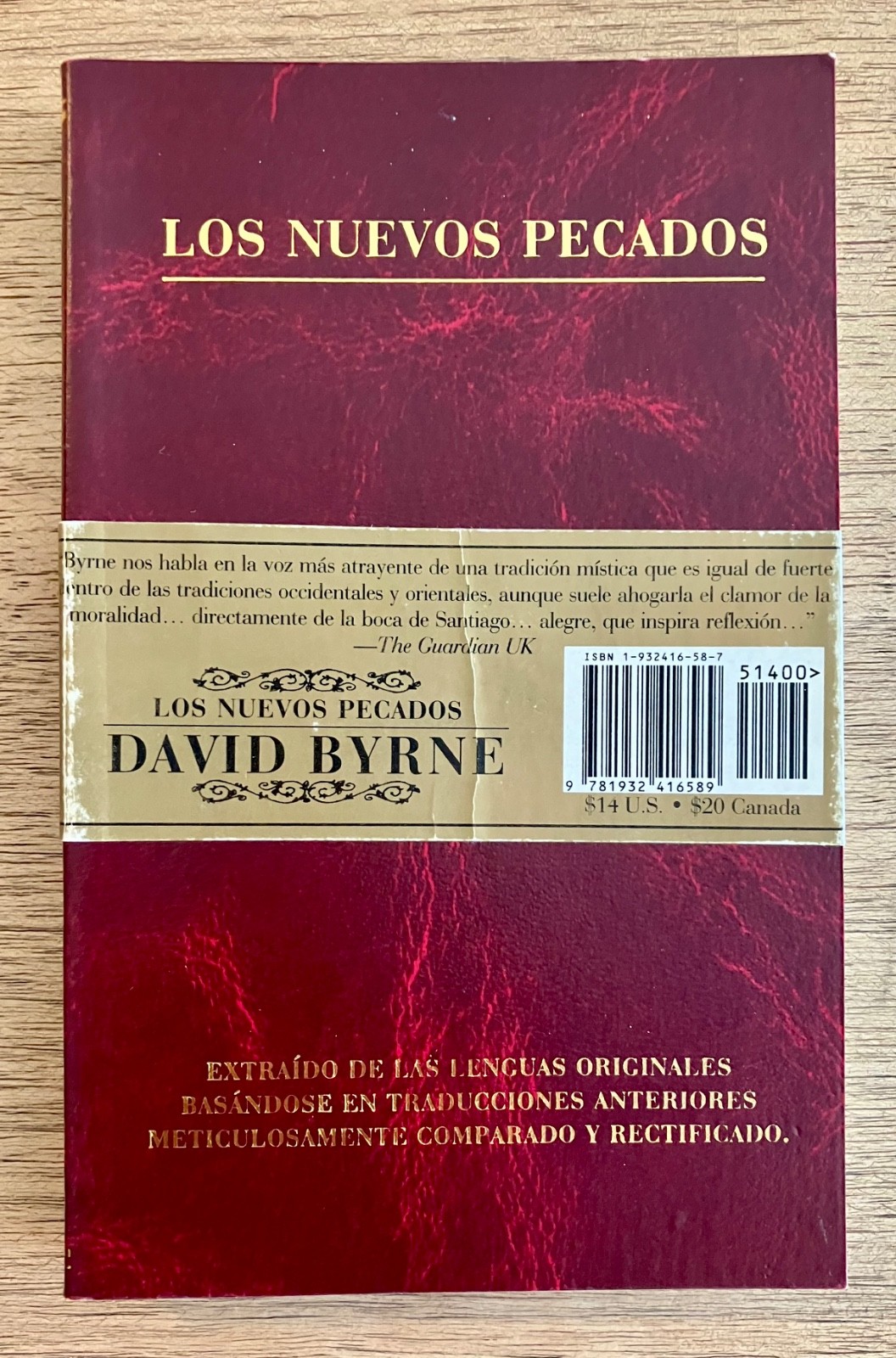 New Sins/Nuevos Pecados by David Byrne 2006 Bilingual Reversible Softcover 2d Ed