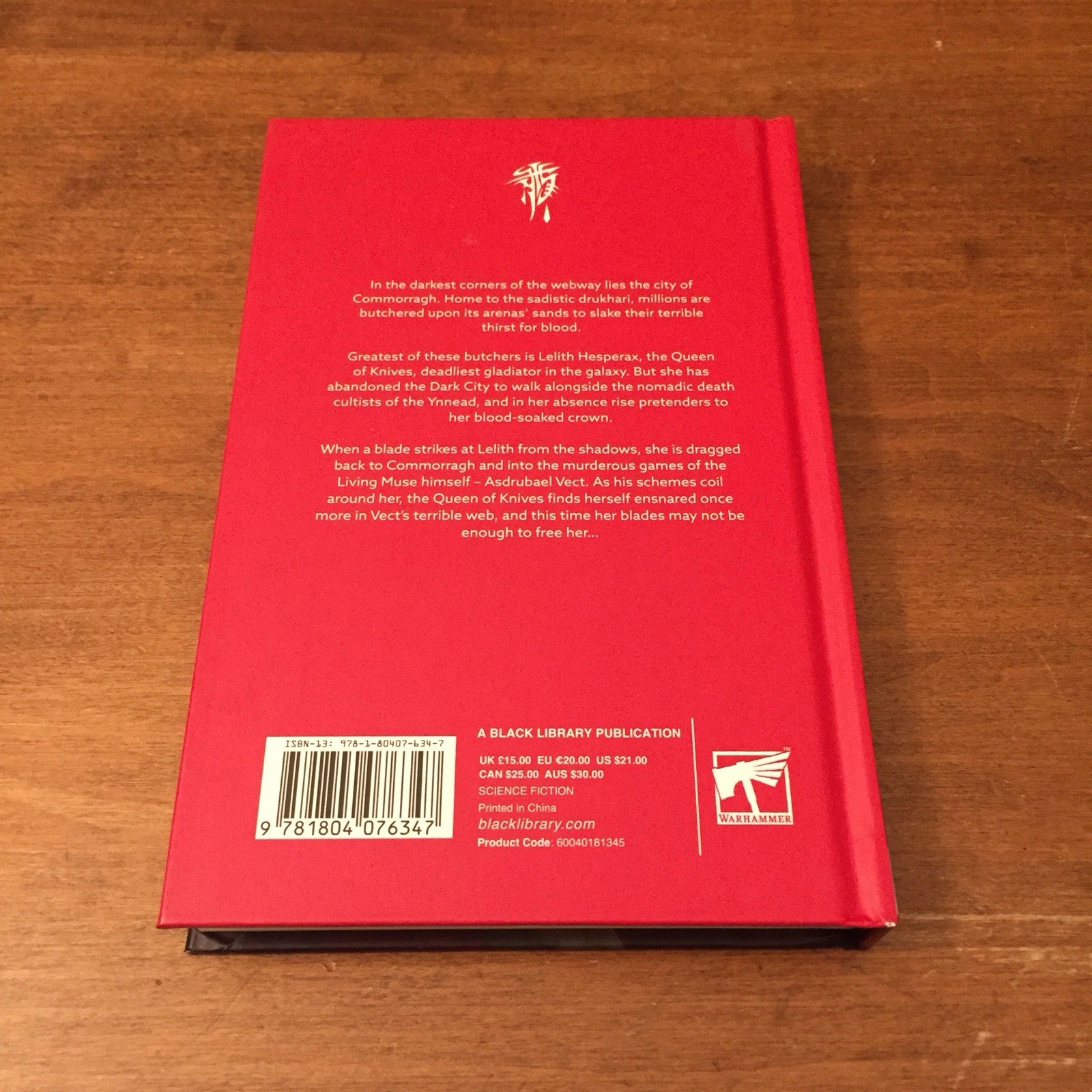 Lelith Hesperax: Queen of Knives by Mike Brooks 2024 Black Library HB Unread