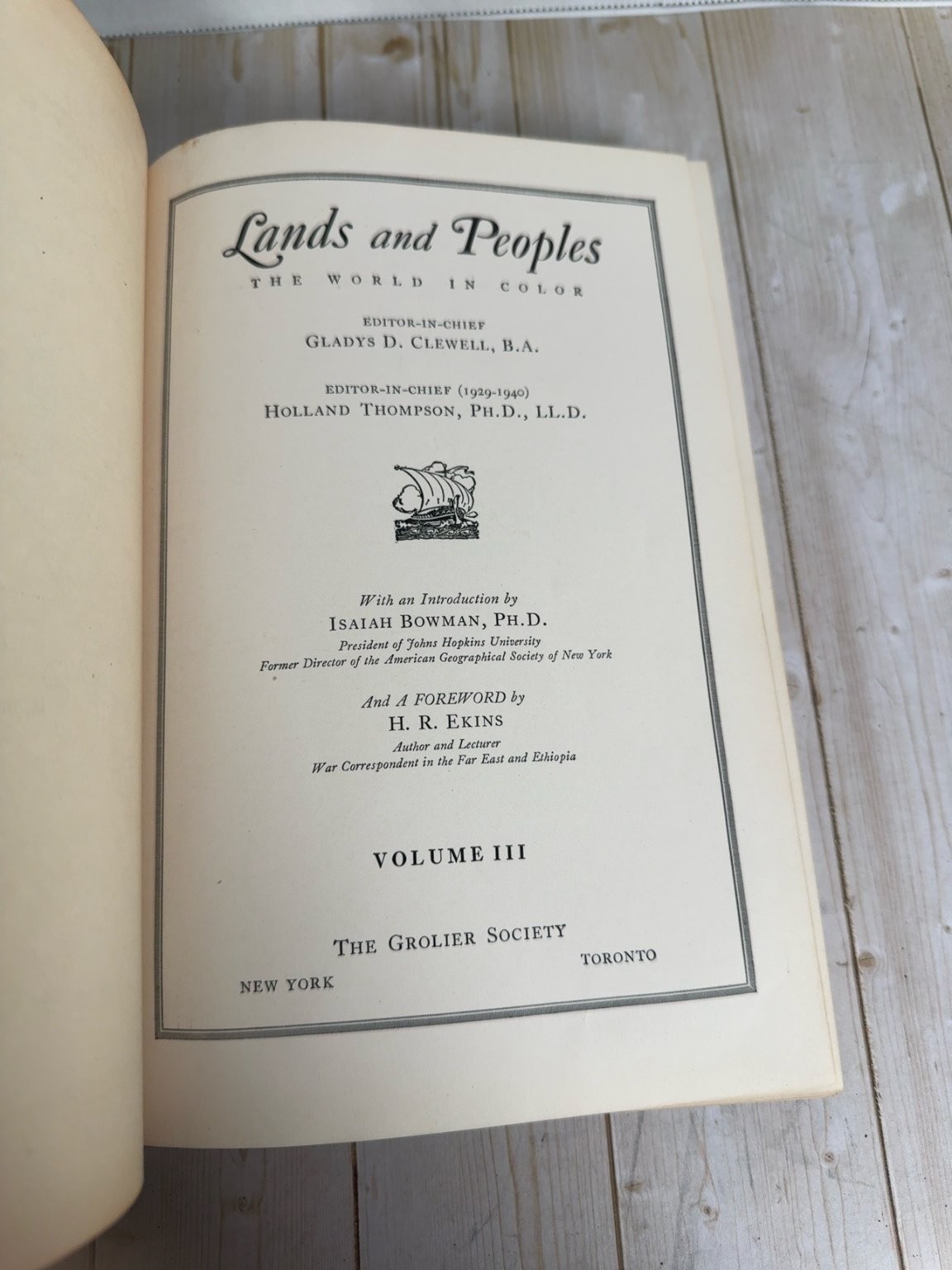Lands and Peoples The World in Color Complete 7 Volume Set 1948 Grolier Society