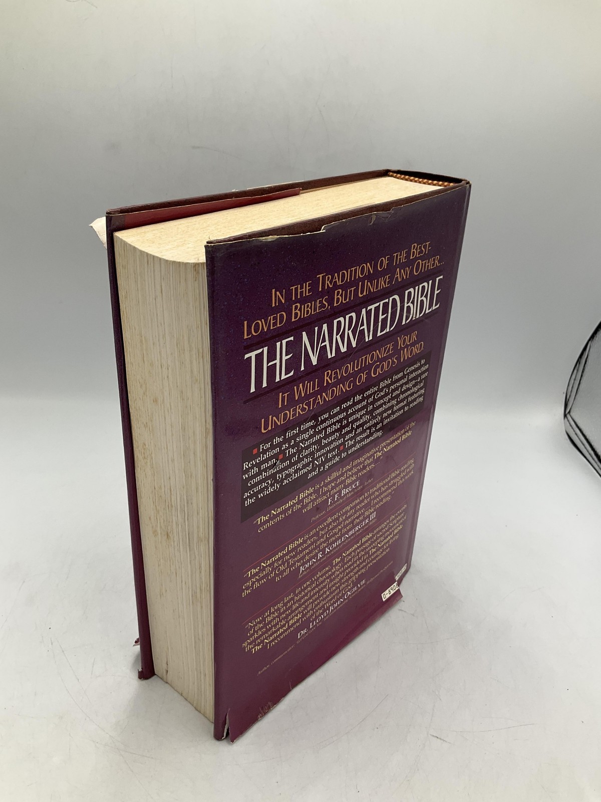 Vintage The Narrated Bible F. Lagard Smith 1984 Hardcover Maroon Signed DJ