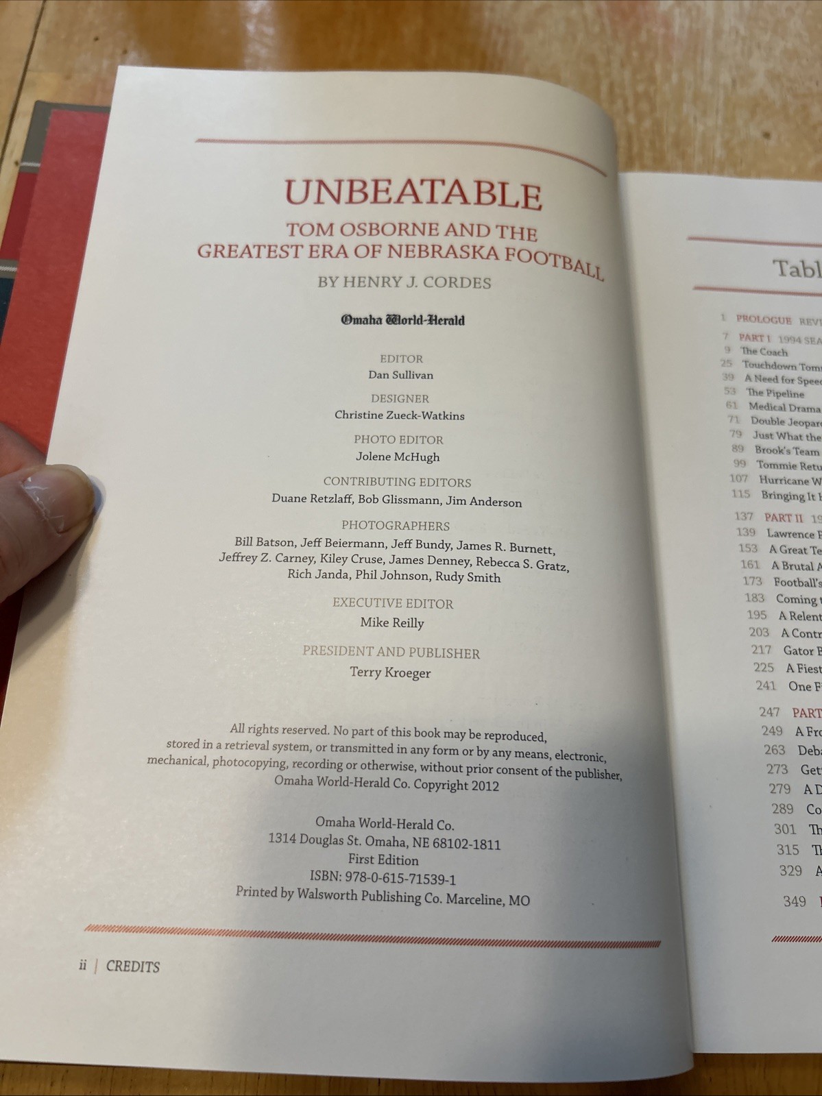 Unbeatable : Tom Osborne and the Greatest Era of Nebraska Football by Cordes