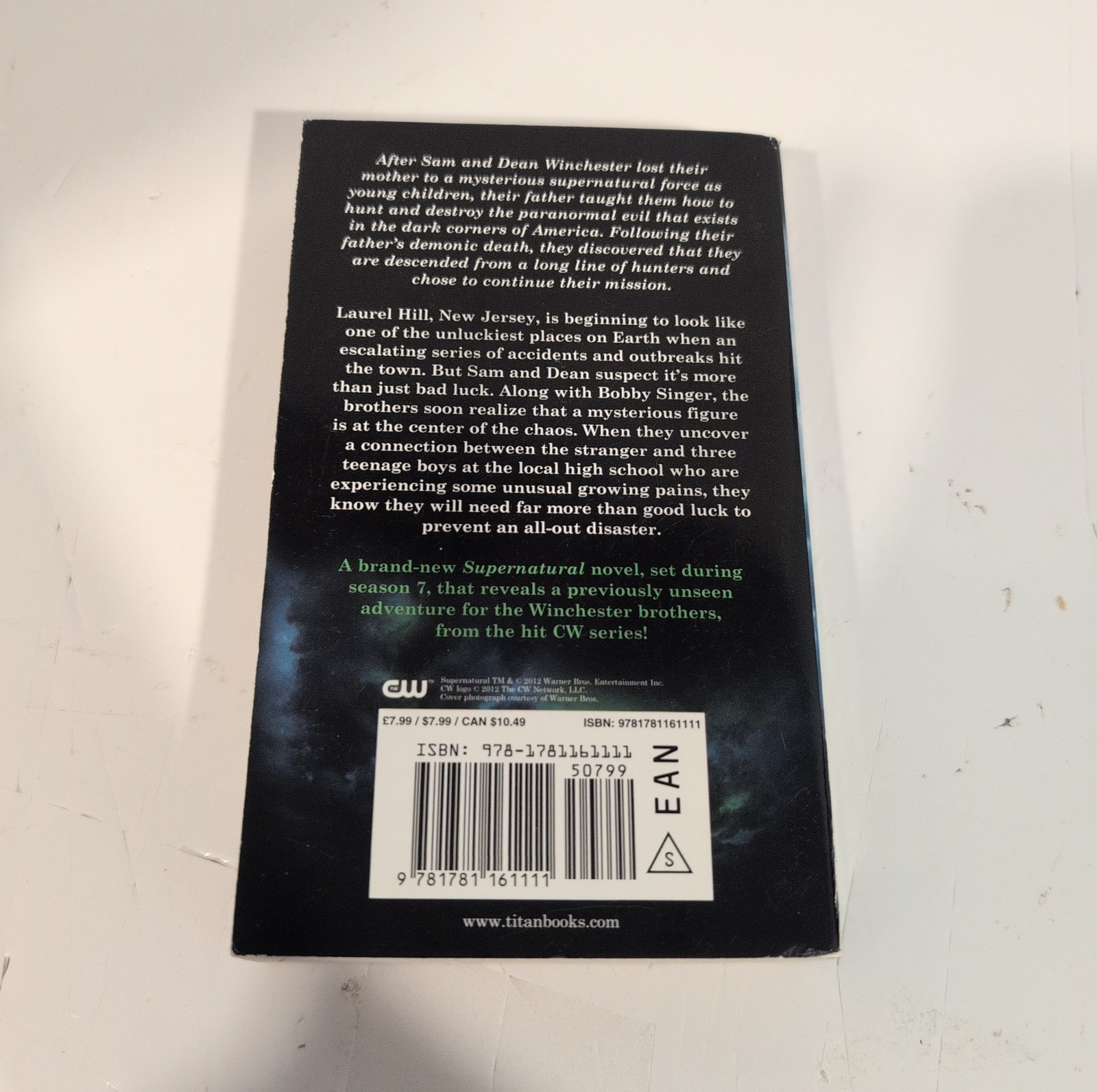 Supernatural: Rite of Passage by John Passarella 2012 Titan Books Paperback