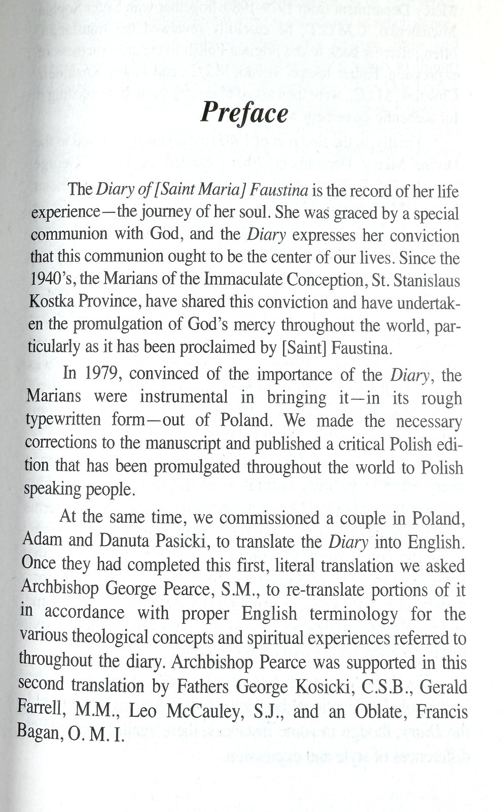 Divine Mercy in My Soul, Diary of Saint Maria Faustina Kowalska
