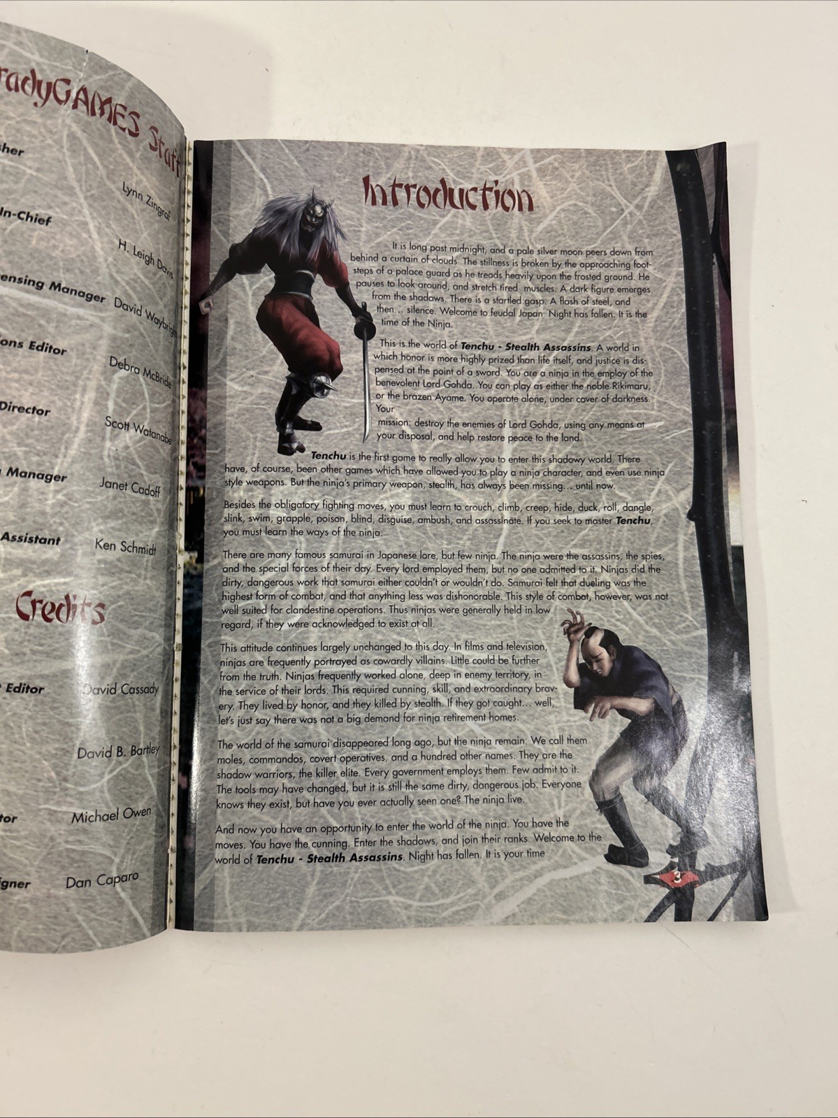 Official Tenchu Strategy Guide : Stealth Assassins by BradyGames 1998