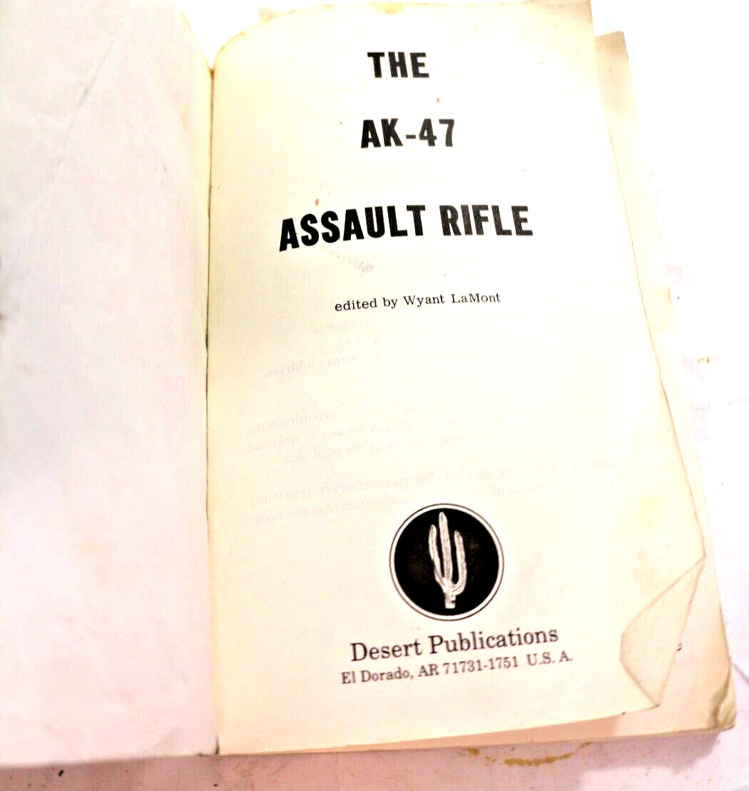 The AK47 Assault Rifle Softcover Reference Book 1969