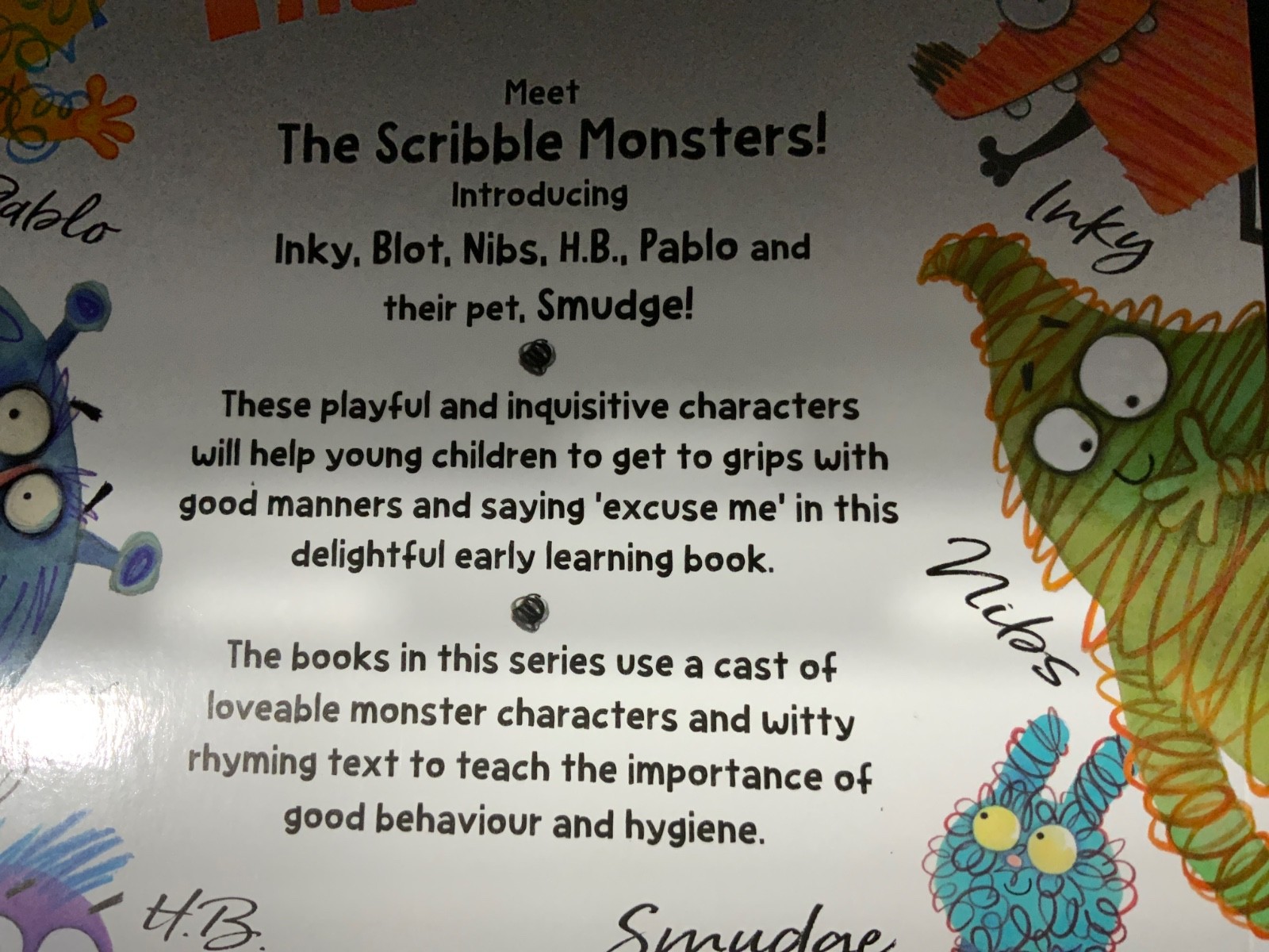 8 BK Series- The Scribble Monsters, Guide to Modern Manners, PB, NEW