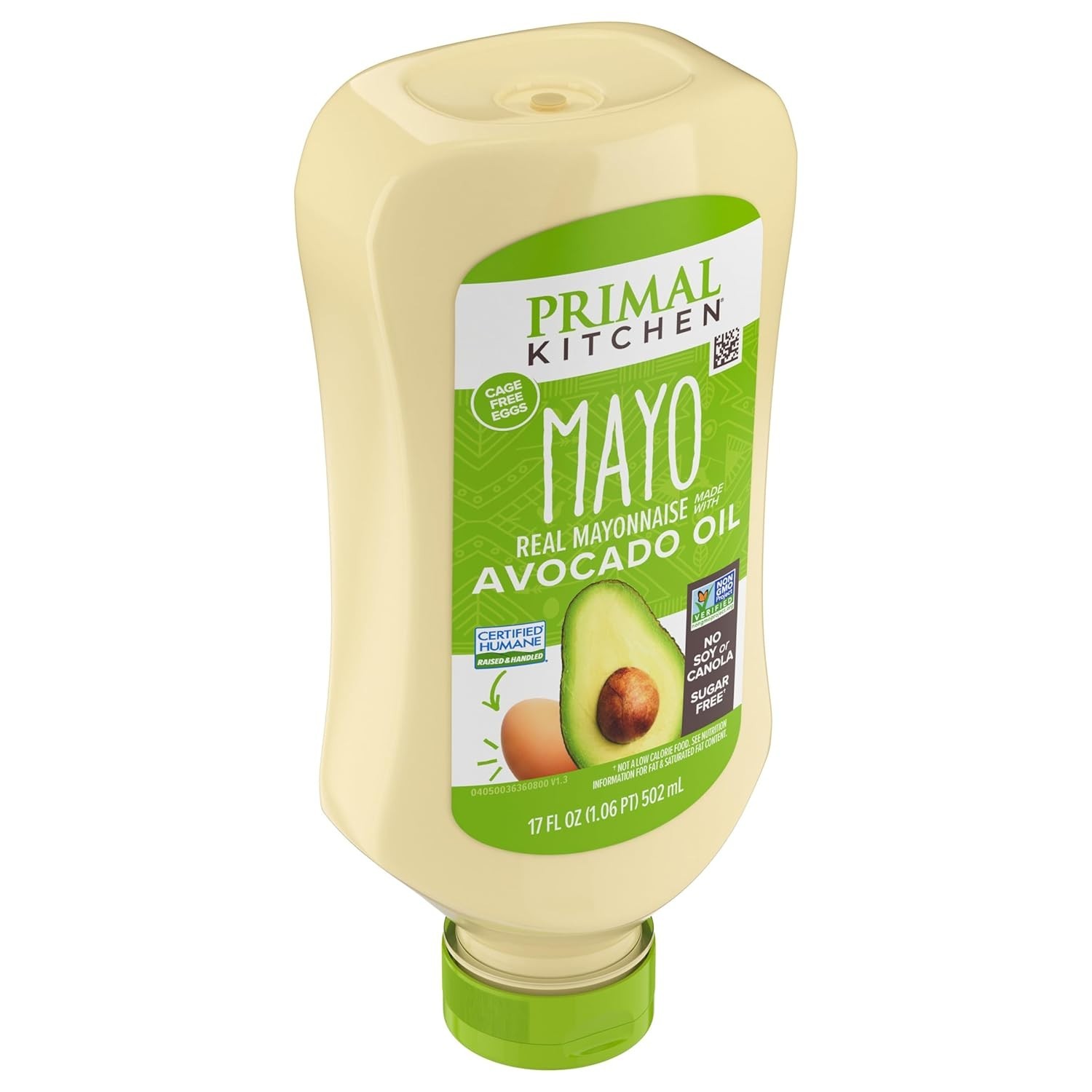 17 oz Avocado Oil Mayo – Gluten-Free, Deliciously Light Flavor in Squeeze Bottle
