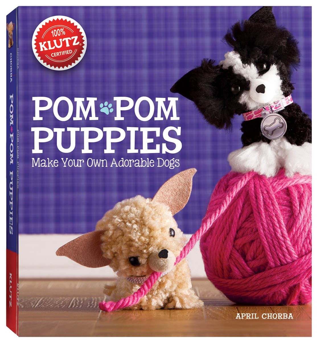Klutz Pom-Pom Puppies Craft Kit, 8″ Length x 1.5″ Width x 9″ Height, Natural