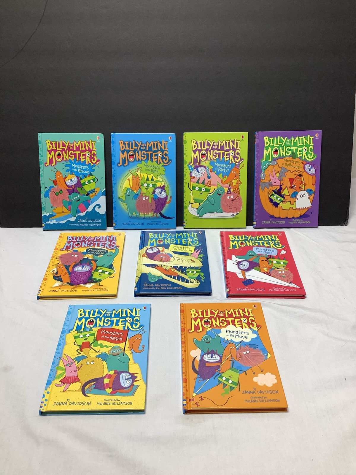 Usborne Billy and the Mini Monsters Books Lot of 9 Hard Cover EUC