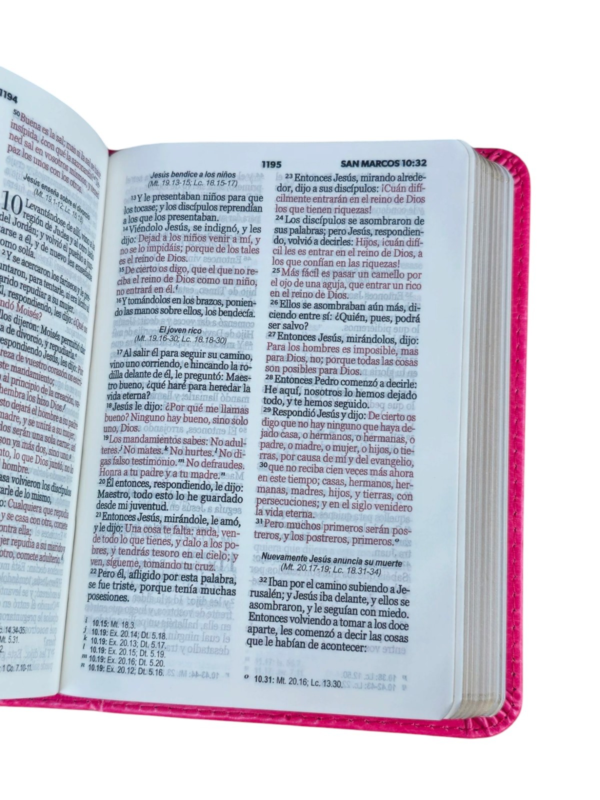 Biblia de Bolsillo RVR,1960 imitacion piel Color fucsia