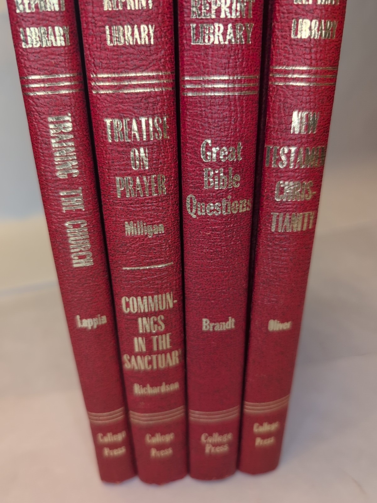 Restoration Reprint Library 4 Book Lot Lancelot Oliver