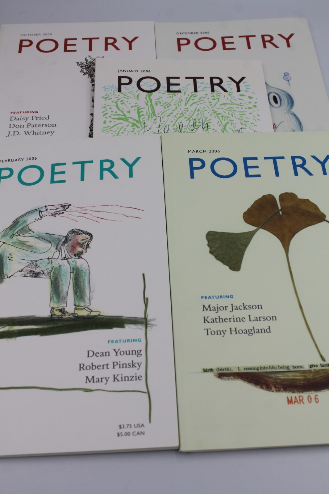 Poetry Magazine Volumes 184-203 asst issues 2004-14 QTY DISCOUNTS
