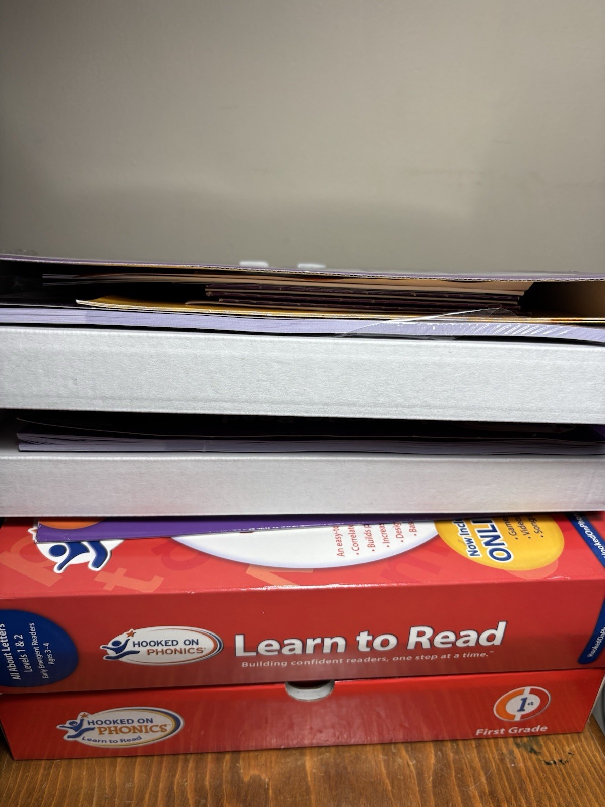 Hooked on Phonics Learn to Read Level 3 & 4 All About Letters 1 & 2 Lot Of 3