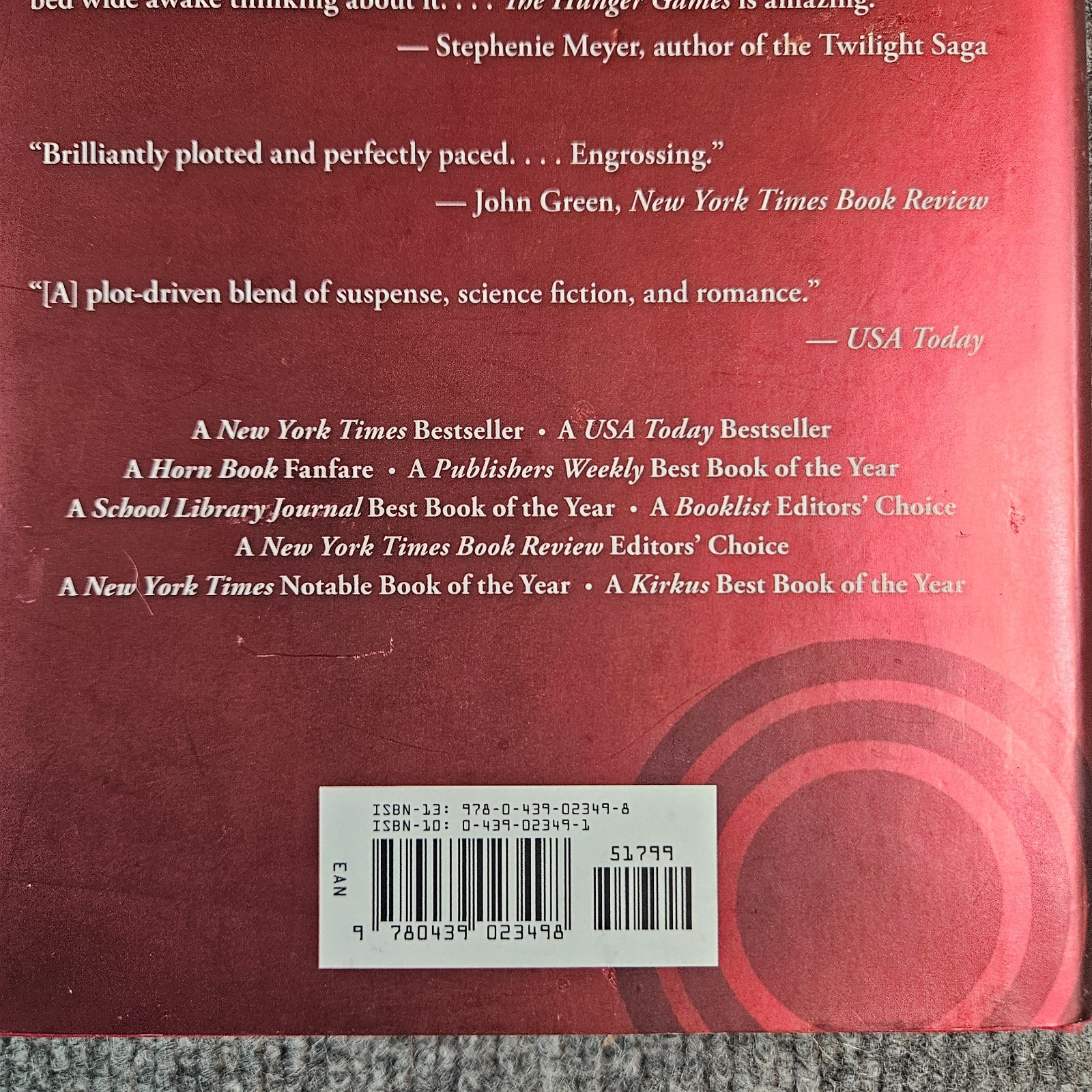 Suzanne Collins Catching Fire Hardcover Dust Jacket Hunger Games Book 2
