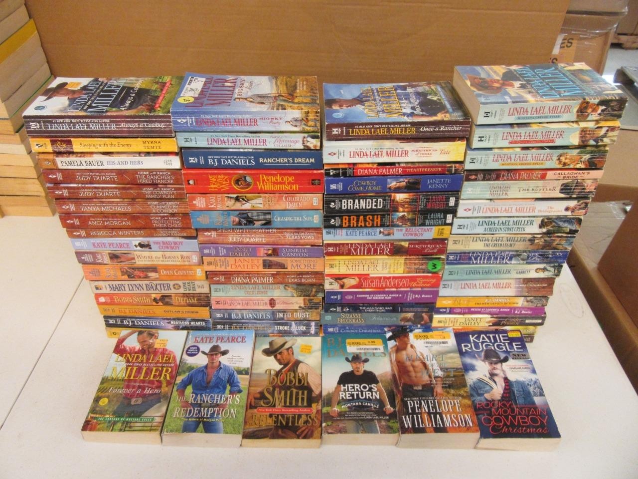 HUGE Lot (68) Cowboy Western Romance Books BJ DANIELS DIANA PALMER KAKI WARNER