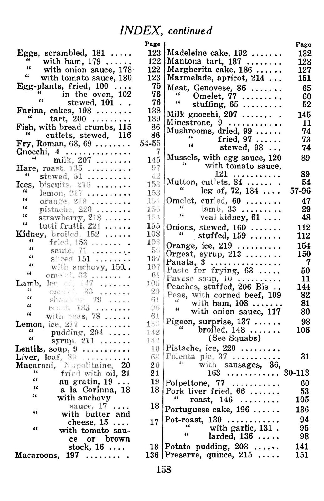 Italian Cook Book The Art Of Eating Well “1919” 158 Pages