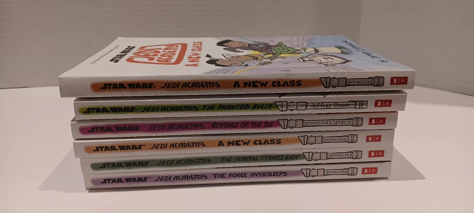 Lot 6 STAR WARS Jedi Academy Books Comics Children Kids PB VGUC